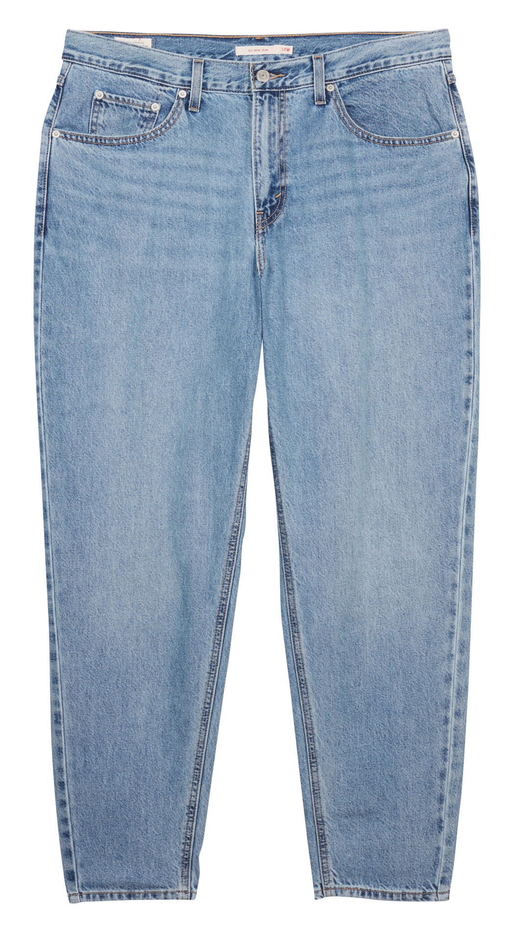 Jean mom-fit en coton  LEVI'S Jean Délavé