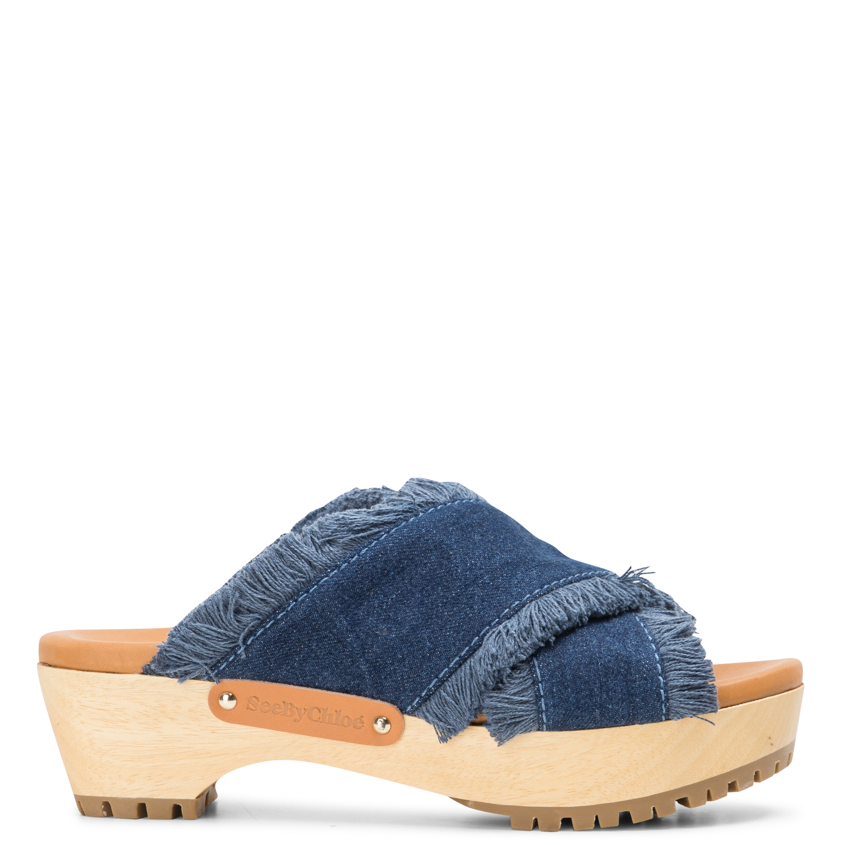 Denim clogs SEE BY CHLOE Blue