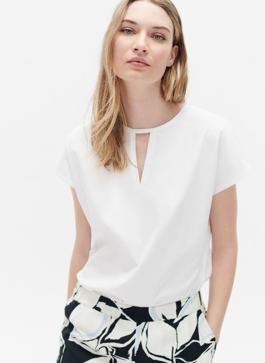 T-shirt Femme Caroll - Taille 44 - Lavande En Coton - Occasion Très Bon état (TBE)