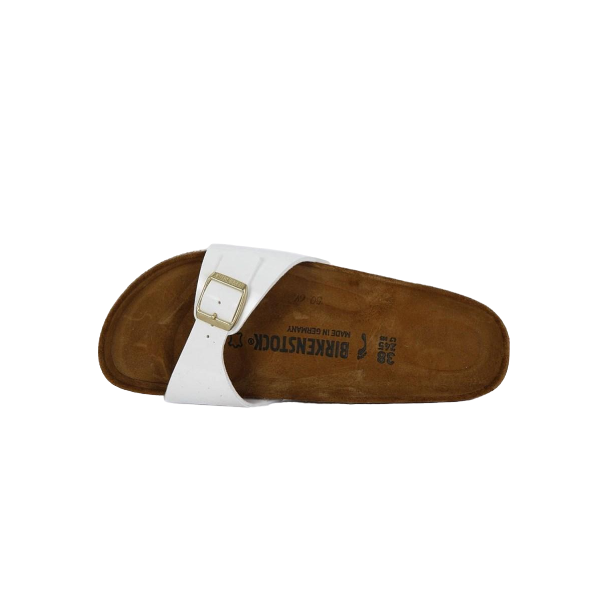 Faux leather sandals BIRKENSTOCK White