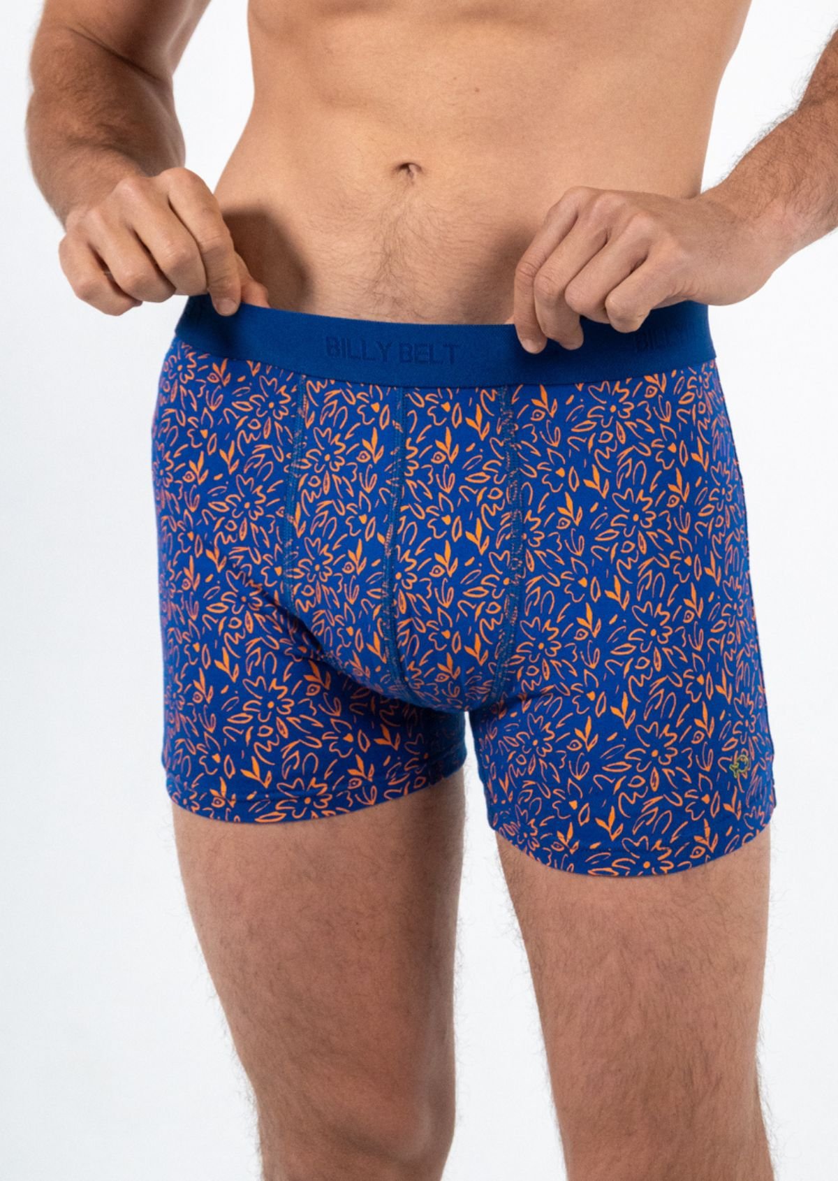 Boxer en coton biologique BILLYBELT Bleu