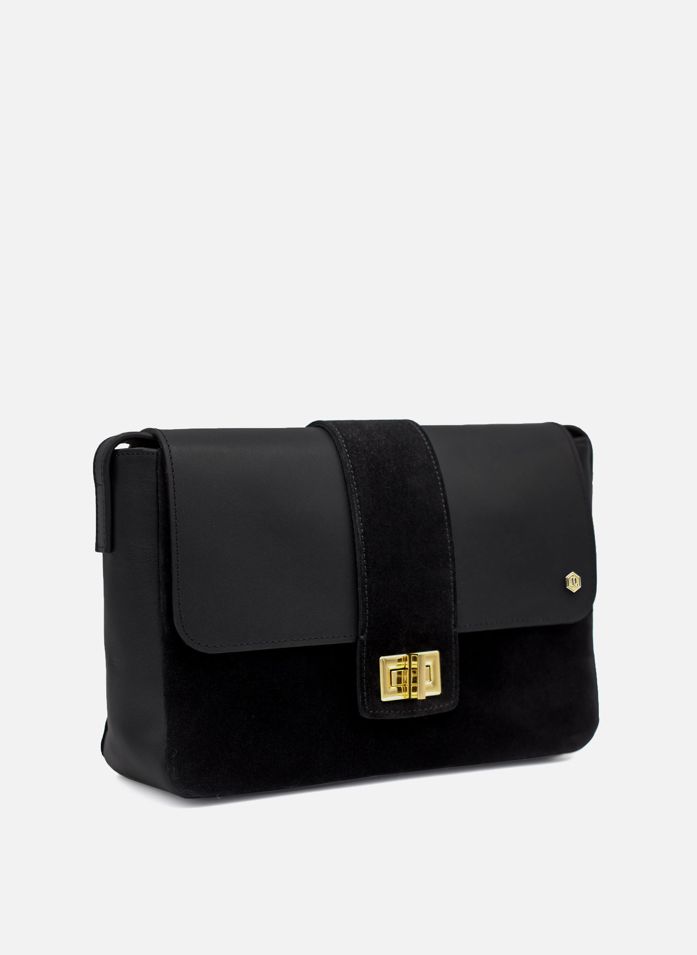 Sac bandoulière cuir JULES & JENN Noir