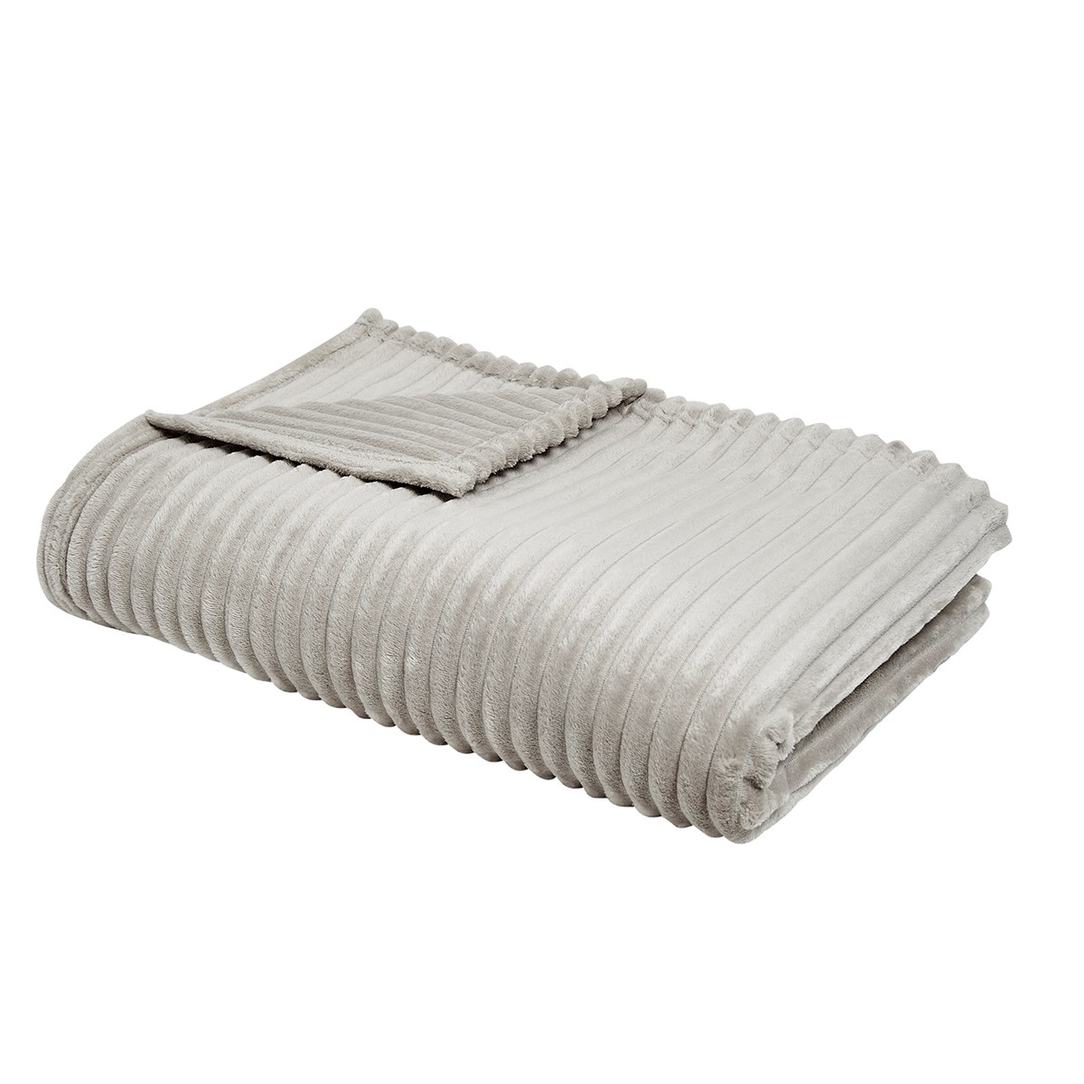 Plain ribbed throw TODAY LINGE DE MAISON Beige