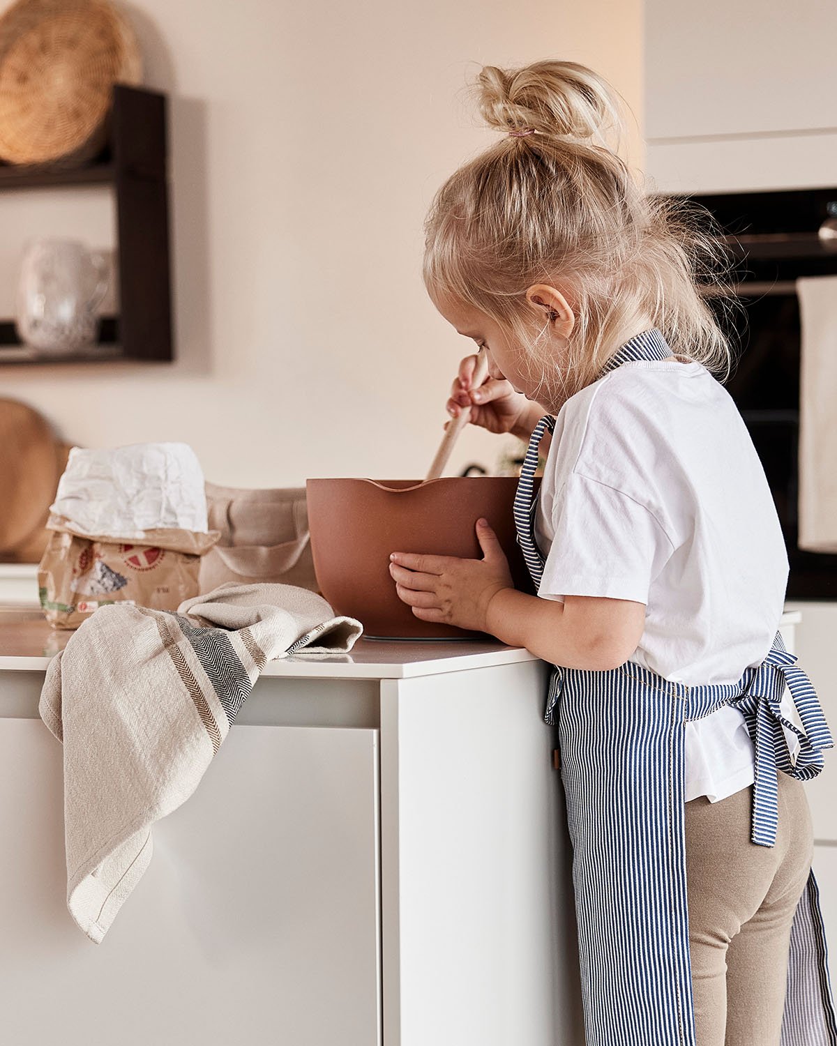 Set of 2 cotton table napkins OYOY LIVING DESIGN Black