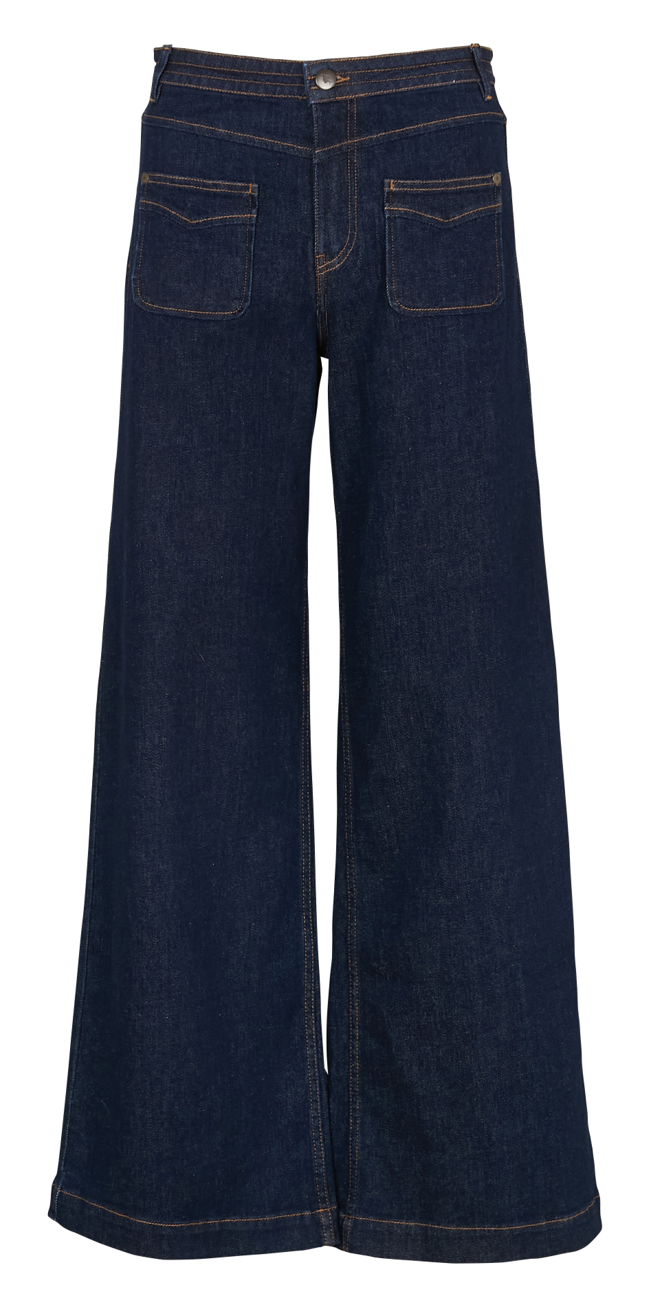 Jean flare en coton mélangé ONE STEP Bleu