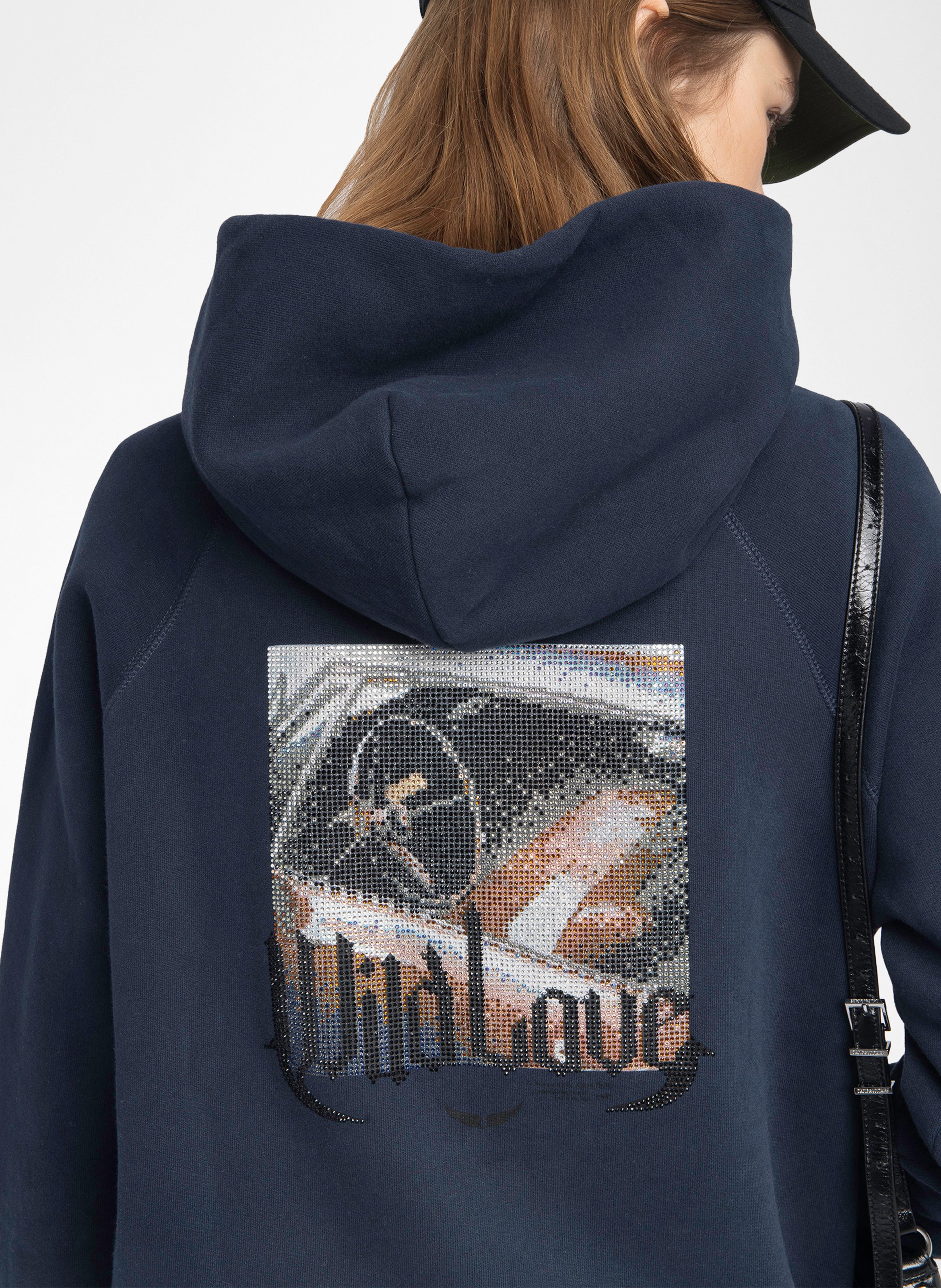 Sweat ample à motif strass ZADIG&VOLTAIRE Bleu