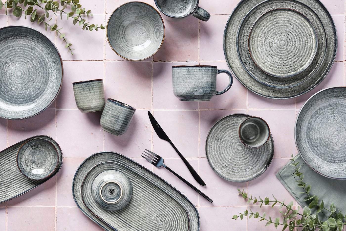 Zen Essentials Set - 18 pieces - natural BJORN Grey