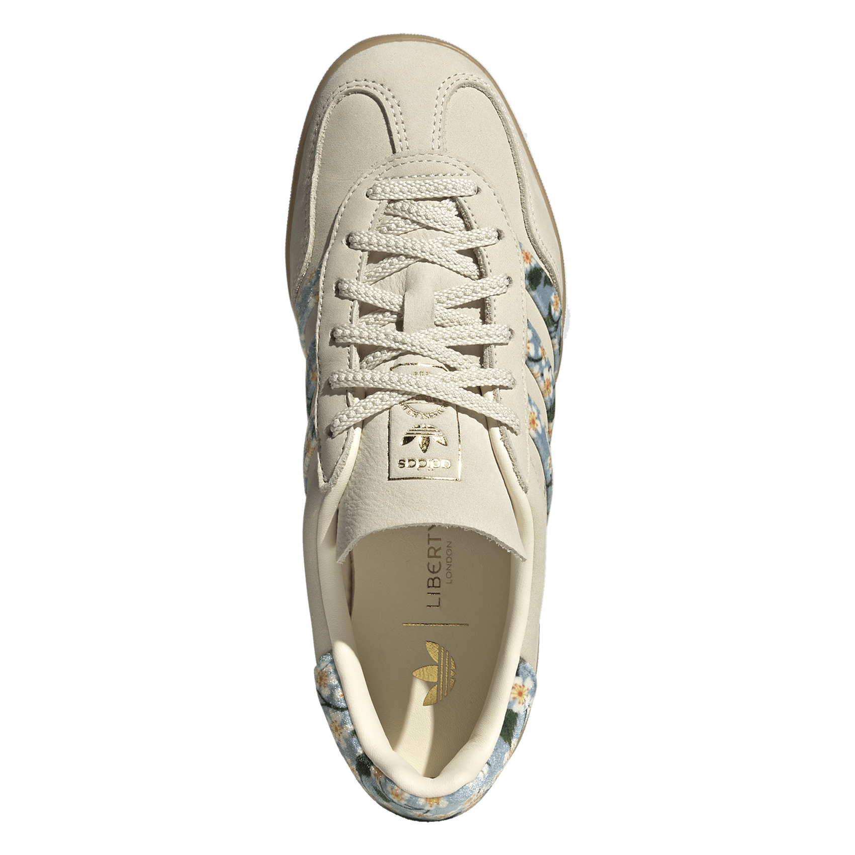 Baskets basses en cuir ADIDAS Beige