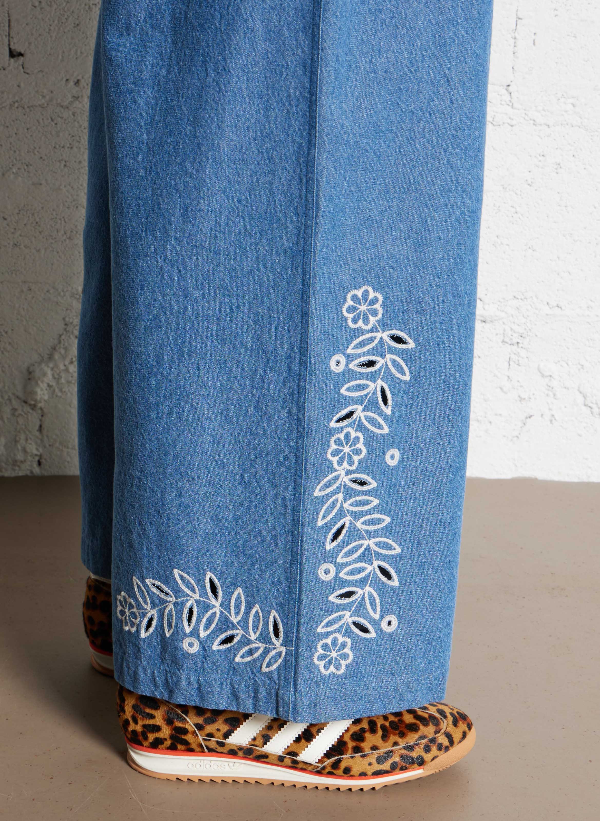 Combinaison col classique en coton STELLA NOVA Bleu