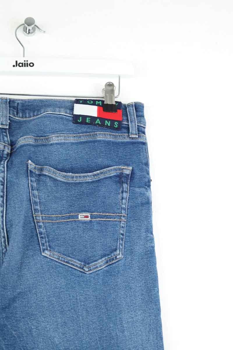 Cotton straight jeans TOMMY HILFIGER - SECONDE MAIN Blue