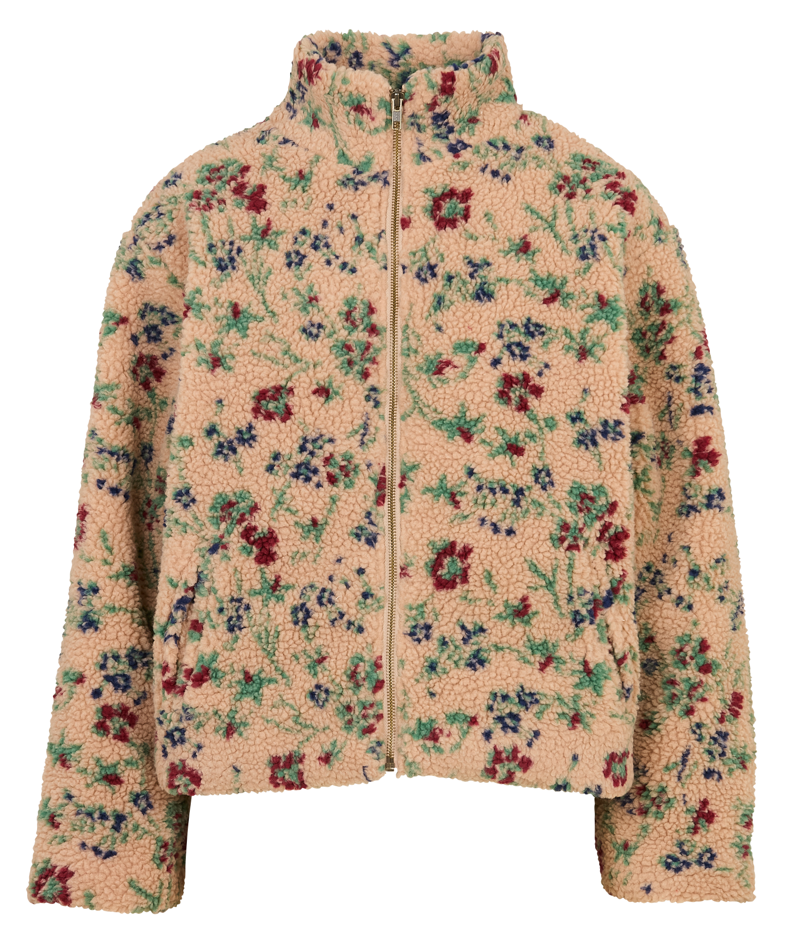 High-neck sherpa jacket HOD PARIS Beige