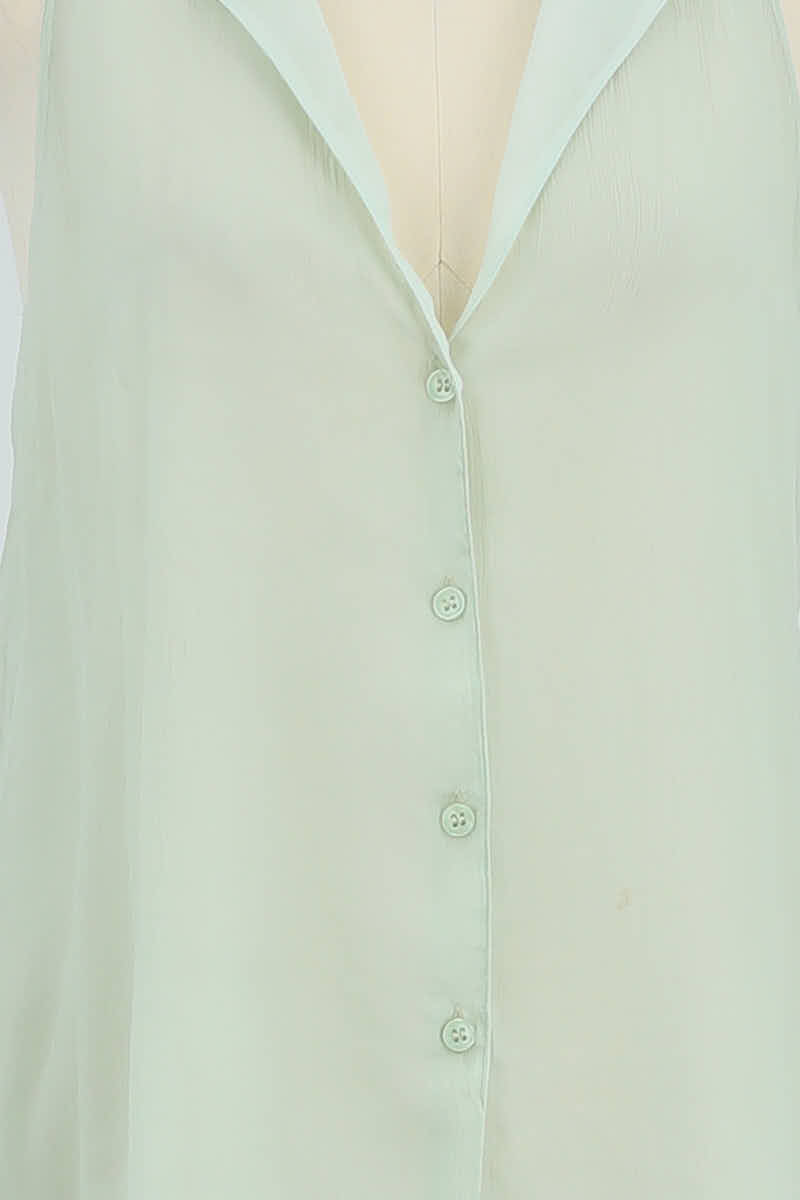 Azawood sleeveless top ARMANI - SECONDE MAIN Green