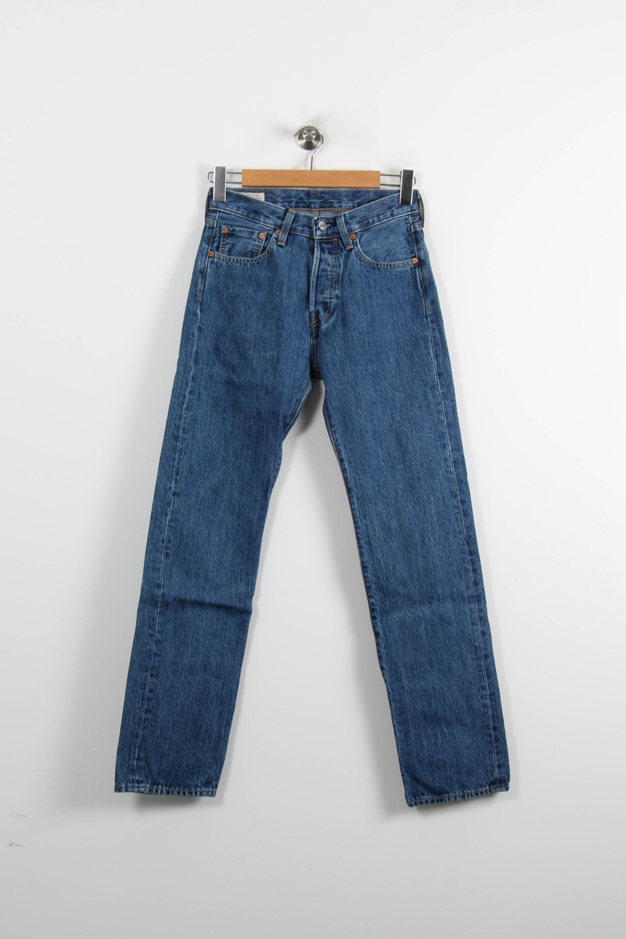 Cropped slim jeans with studs LEVI'S - Seconde main Blue