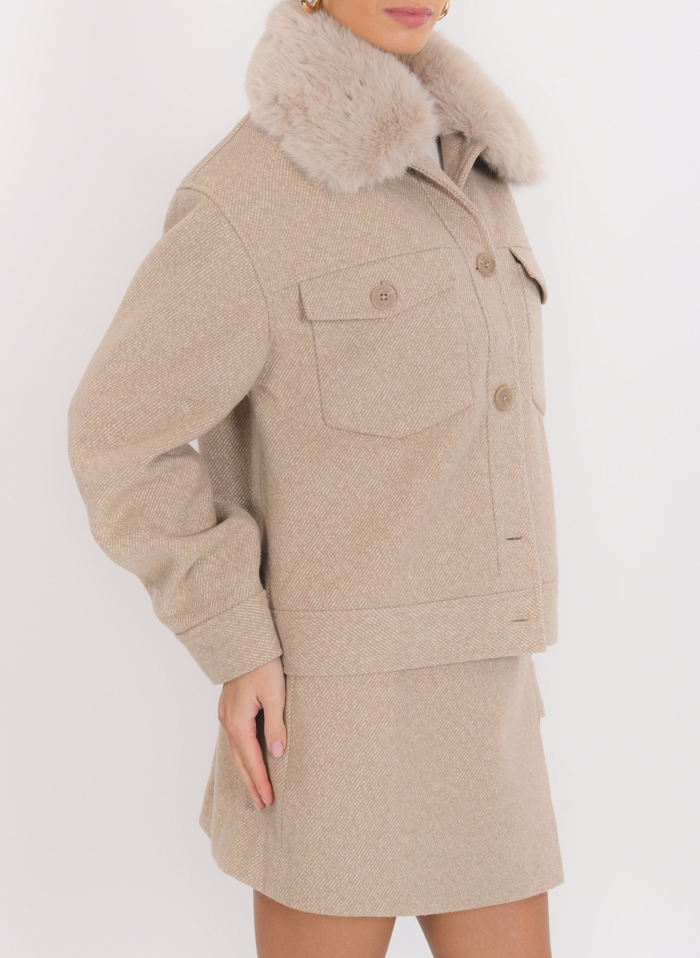 Blouson col classique  KOOKAI Beige