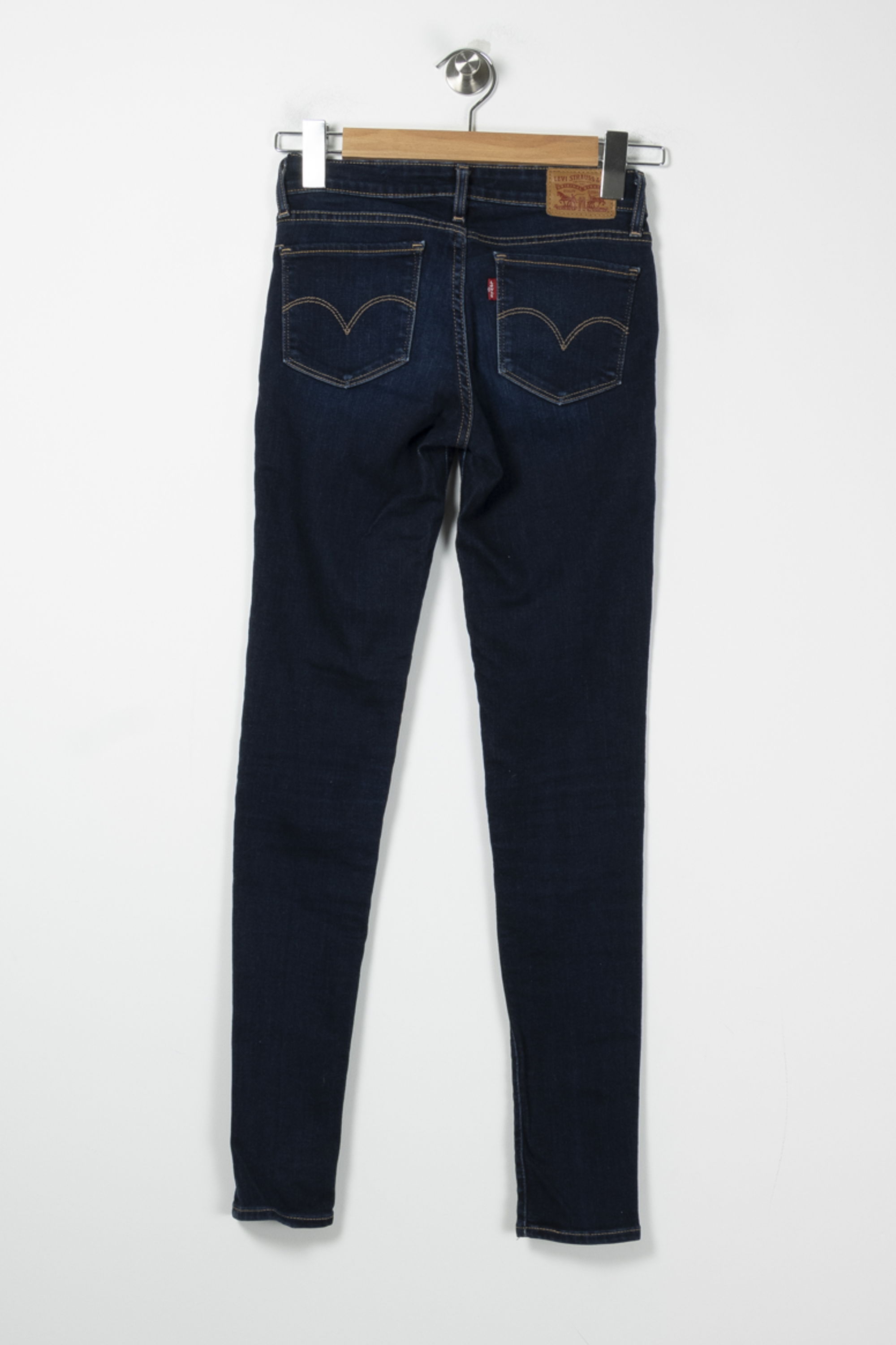 Cropped slim jeans with studs LEVI'S - Seconde main Blue