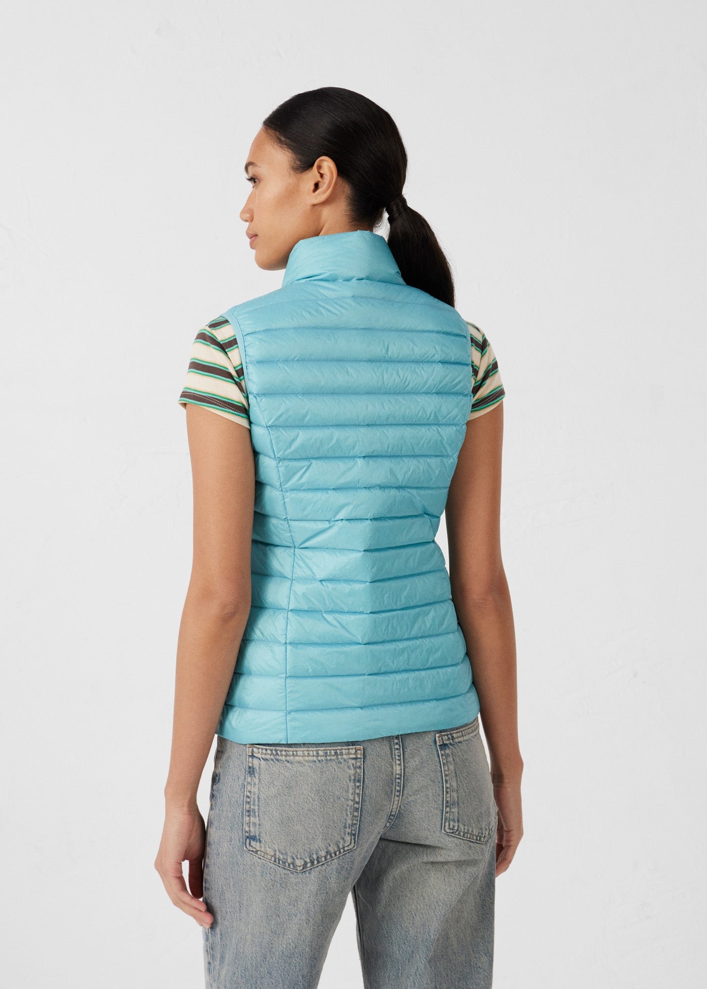 Sleeveless lightweight down vest seda JOTT Blue