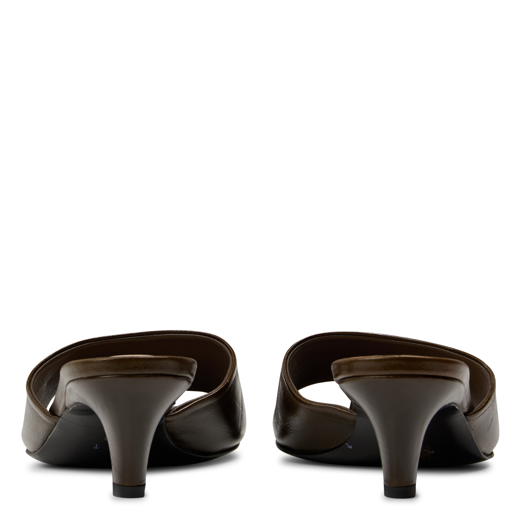 Instappers van daim met hak MI/MAI Kaki