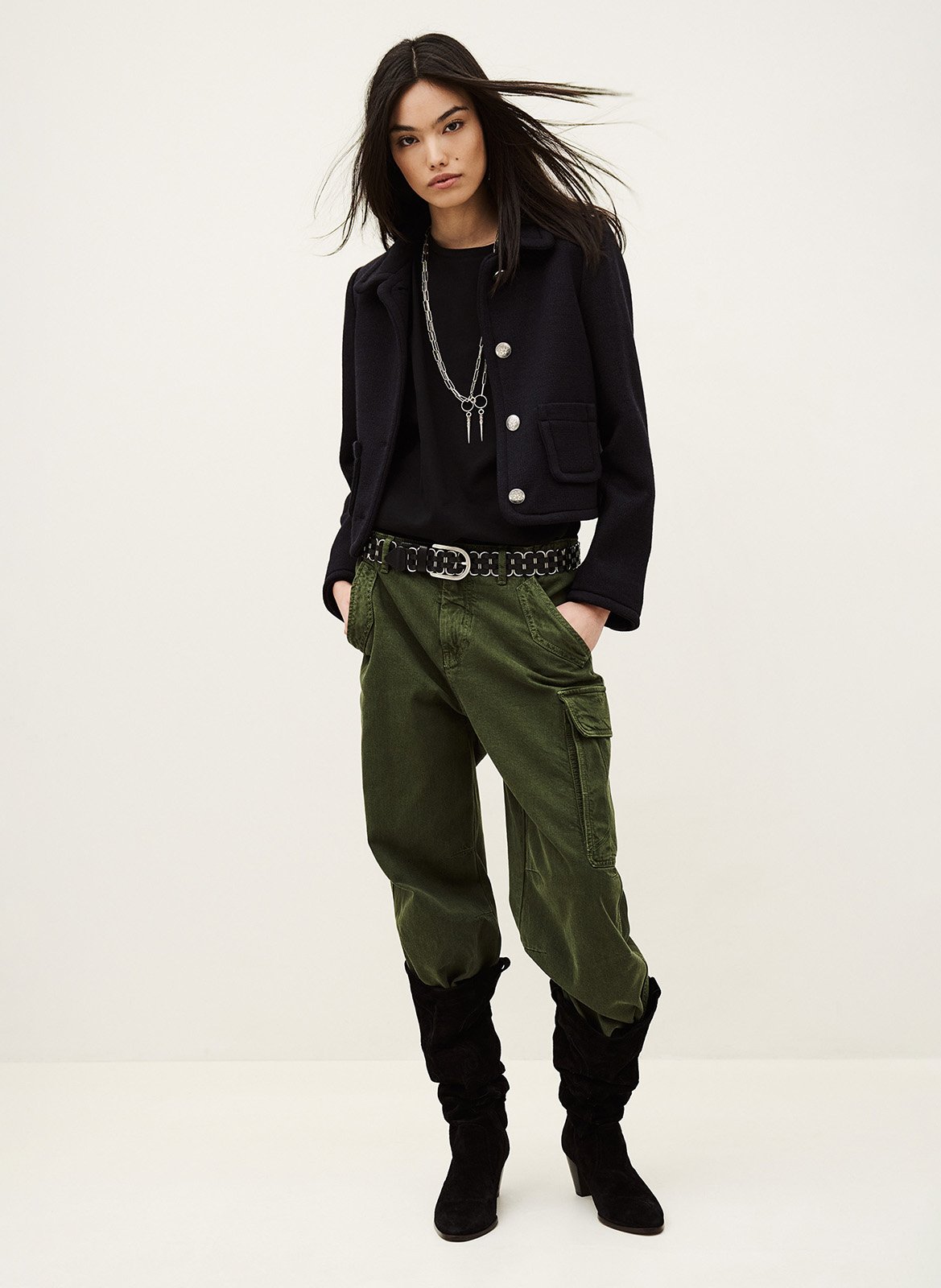 Veste col classique  BA&SH Bleu