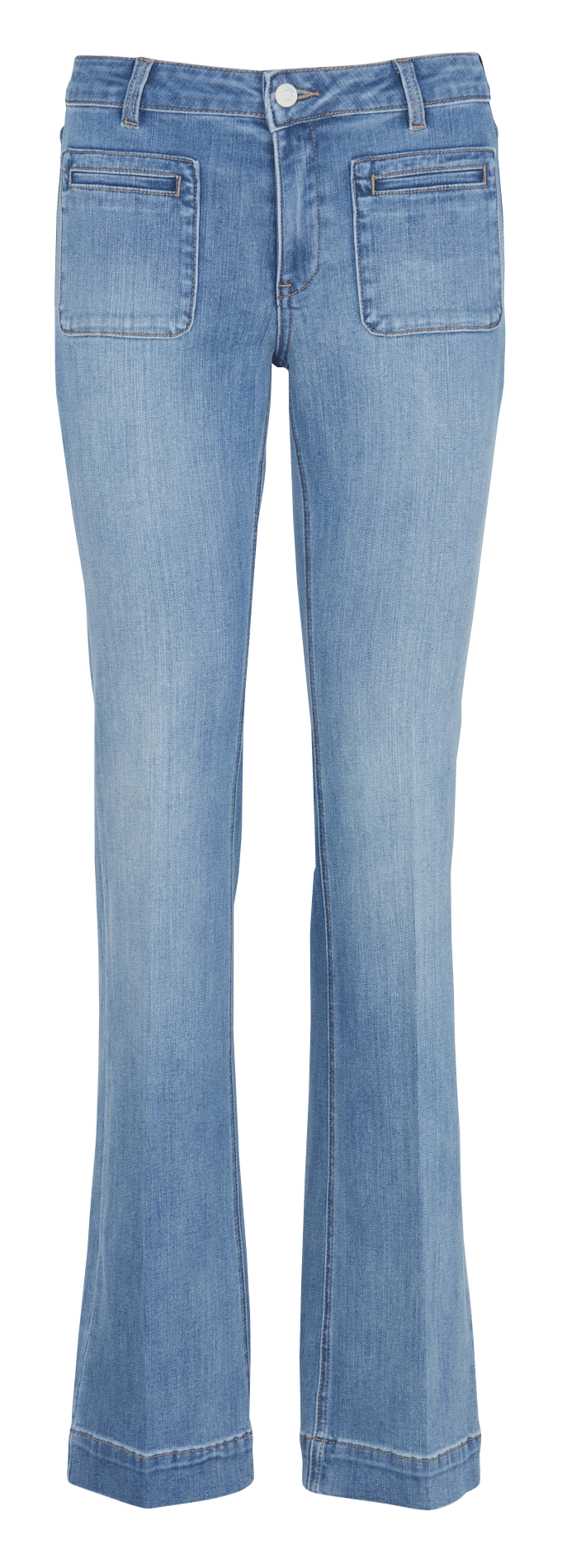 Flared Jeans aus Baumwoll-Mix MKT Blau