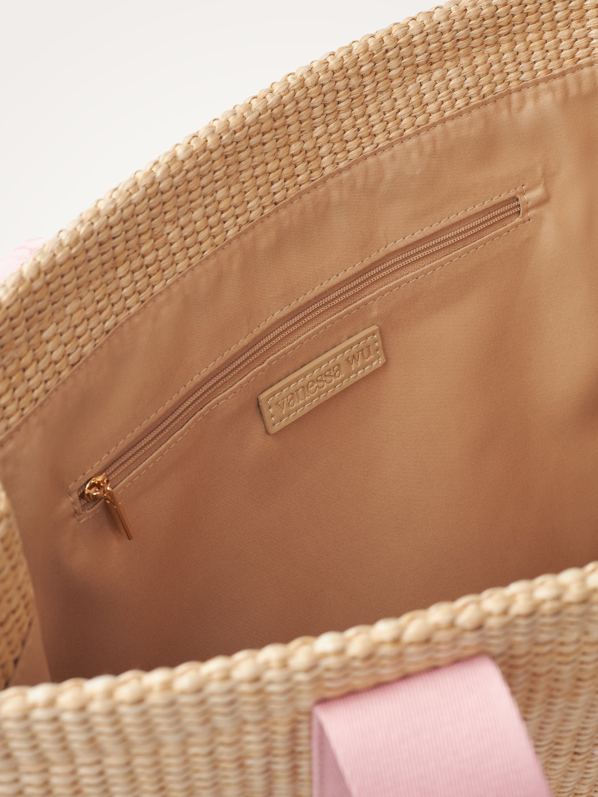 Bag with handles and shoulder strap VANESSA WU Beige