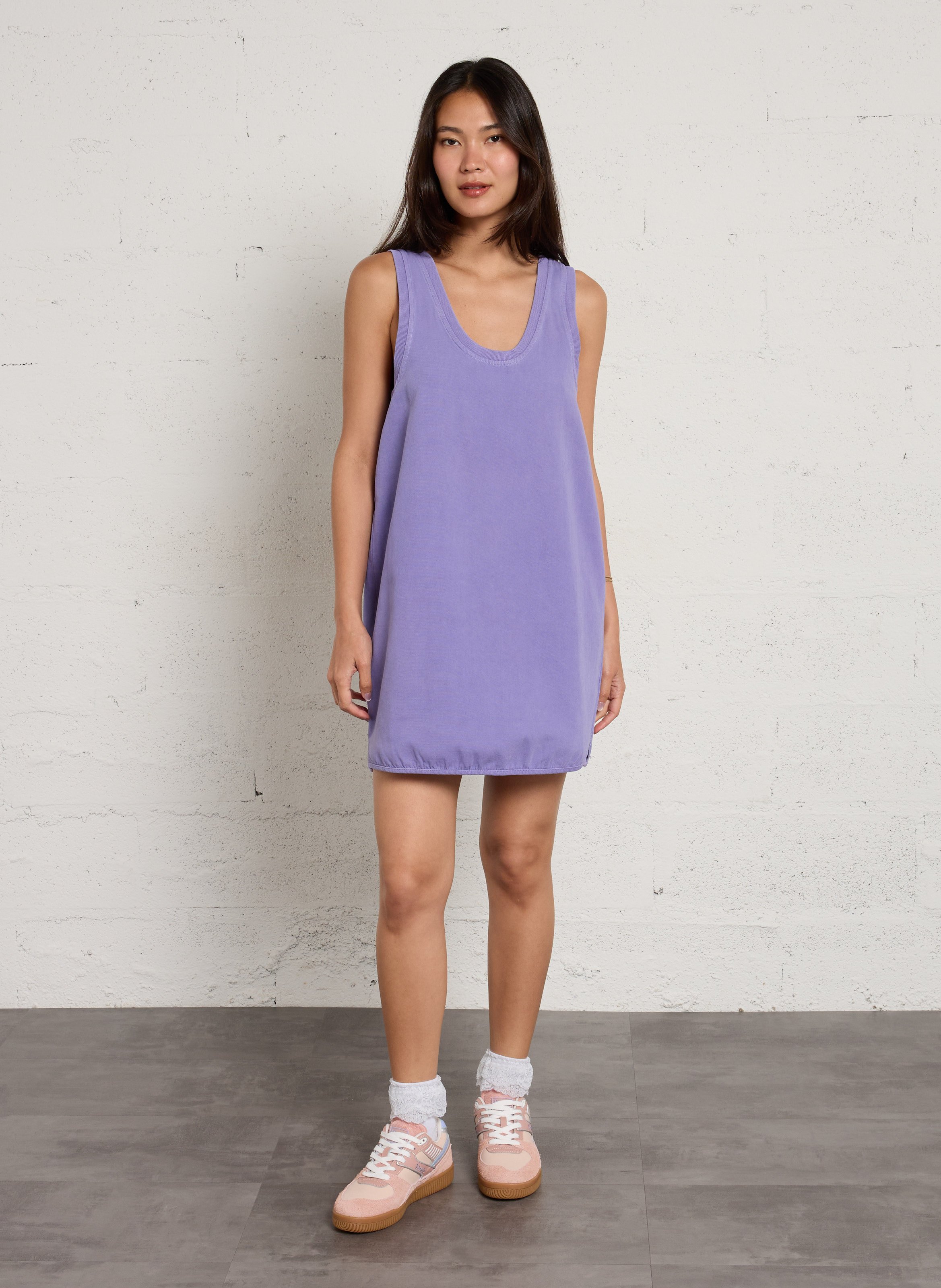 Solid loose short dress AMERICAN VINTAGE Purple