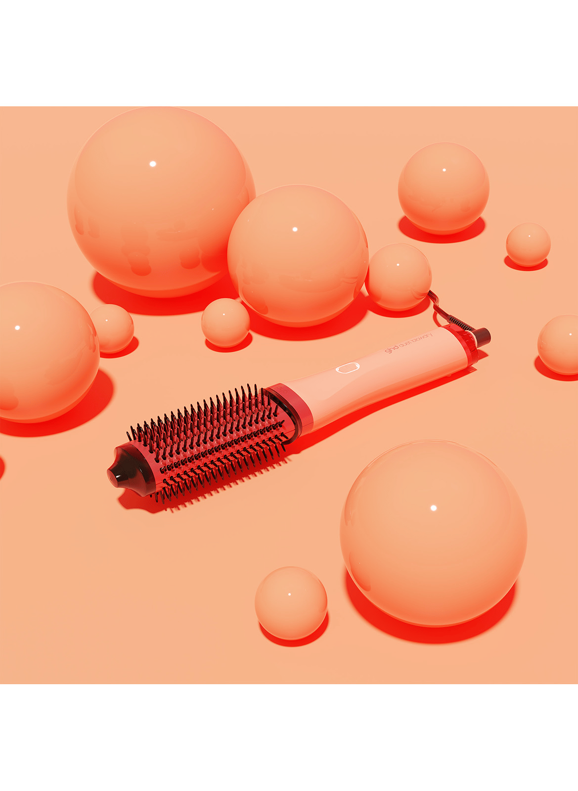 Duet Blowdry Brush - Jelly Collection GHD Pêche acidulé