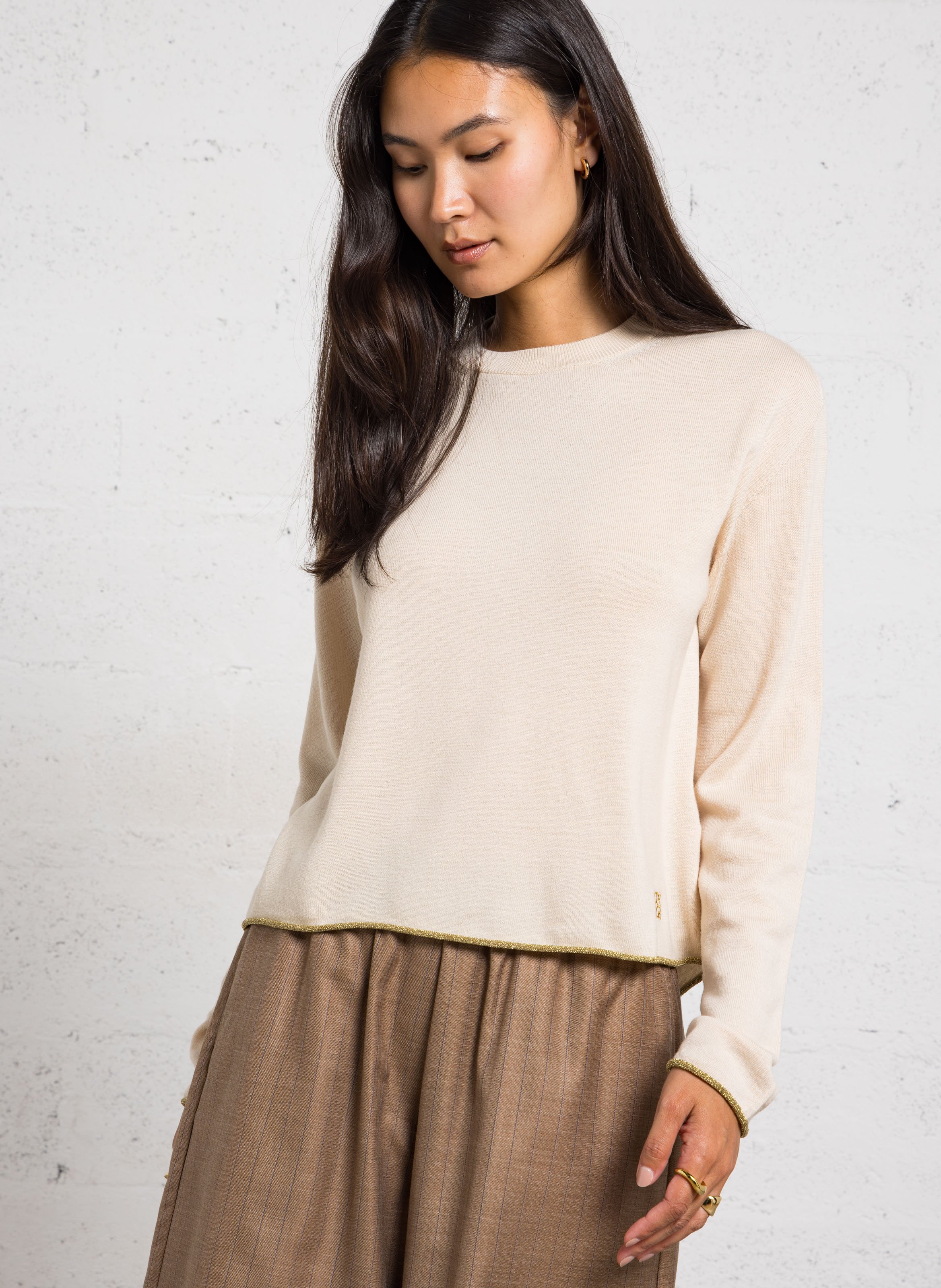 Round-neck wool sweater MOMONI