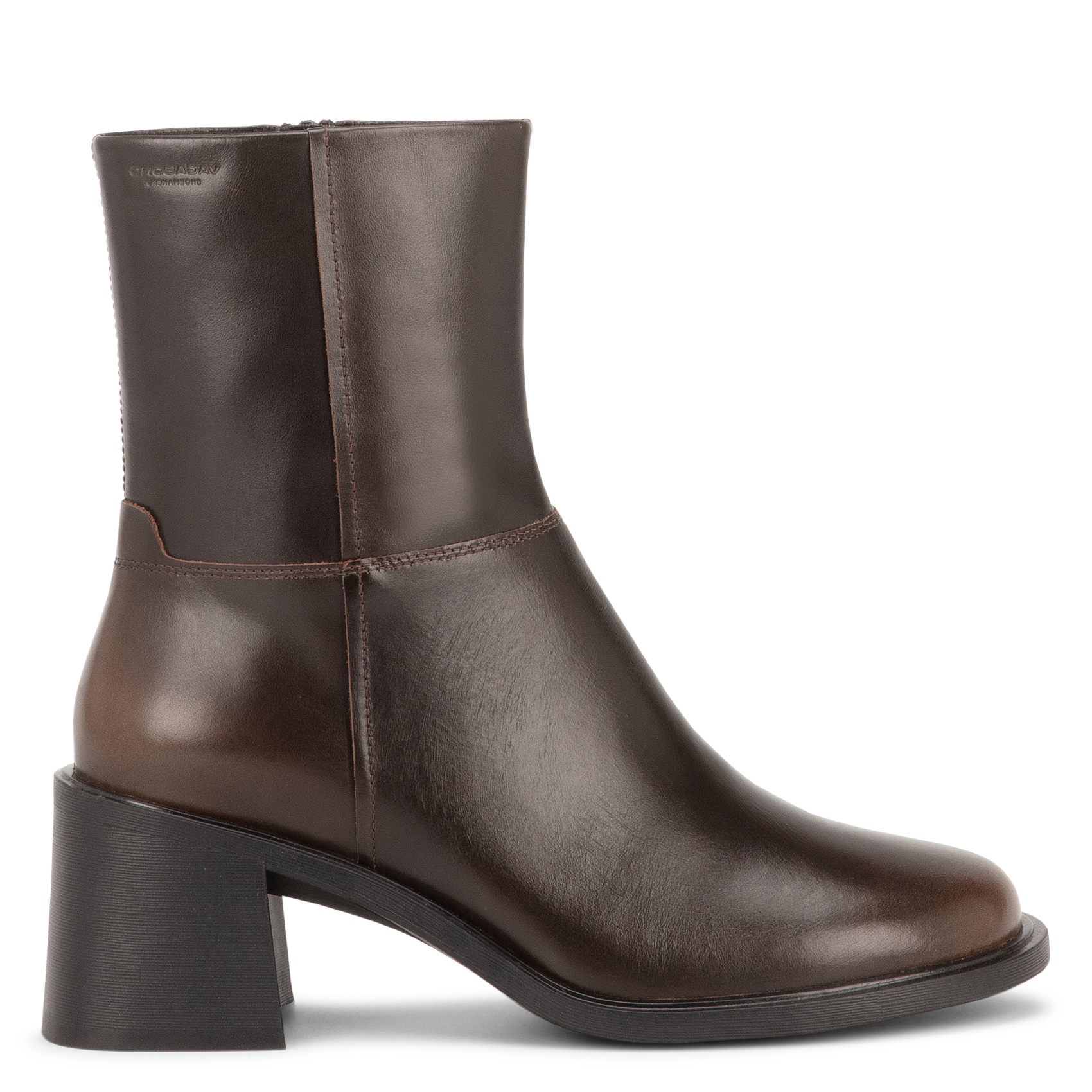 Stiefel in abgestuften Farben mit runder Kappe aus Leder VAGABOND Braun