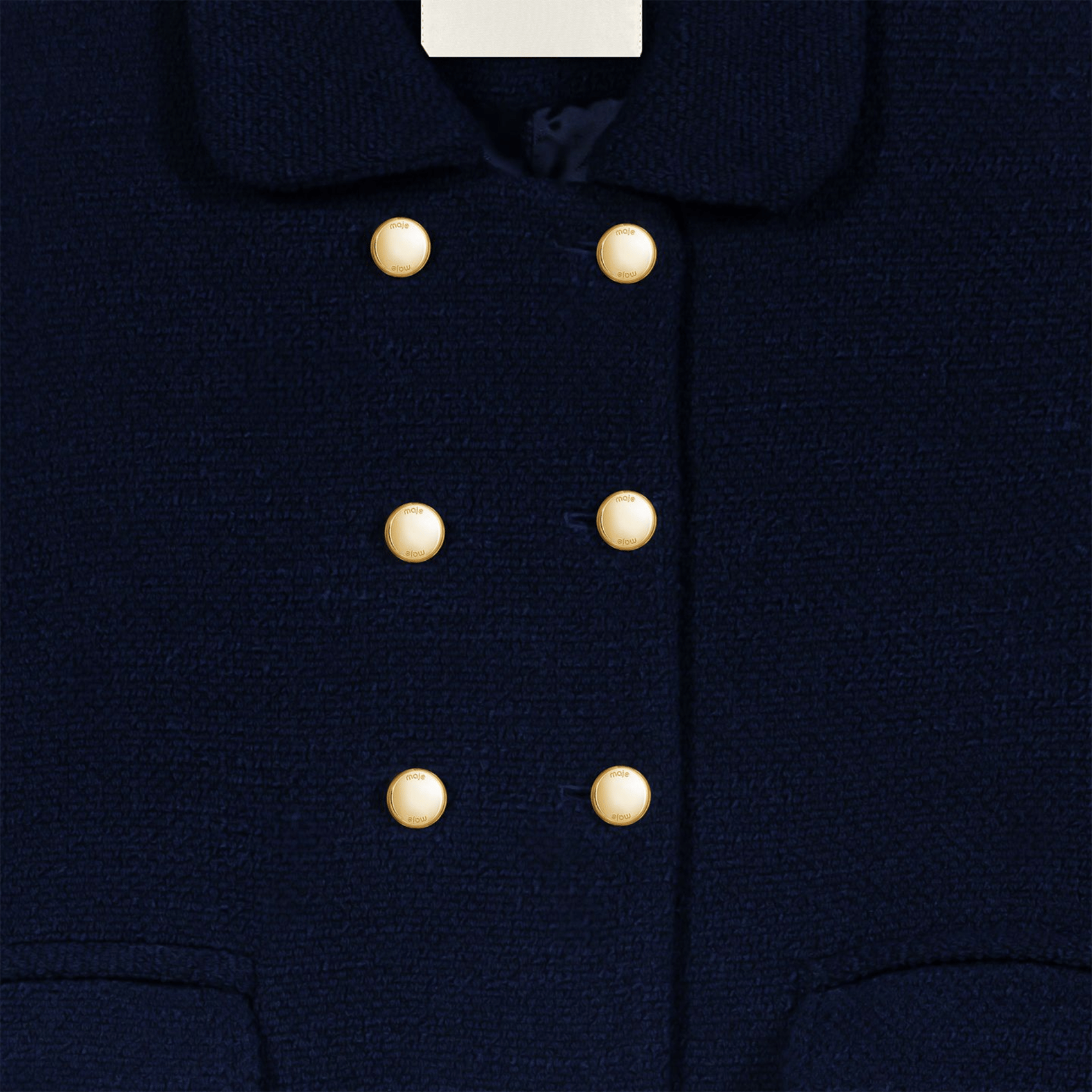 Veste cintrée col classique MAJE Bleu