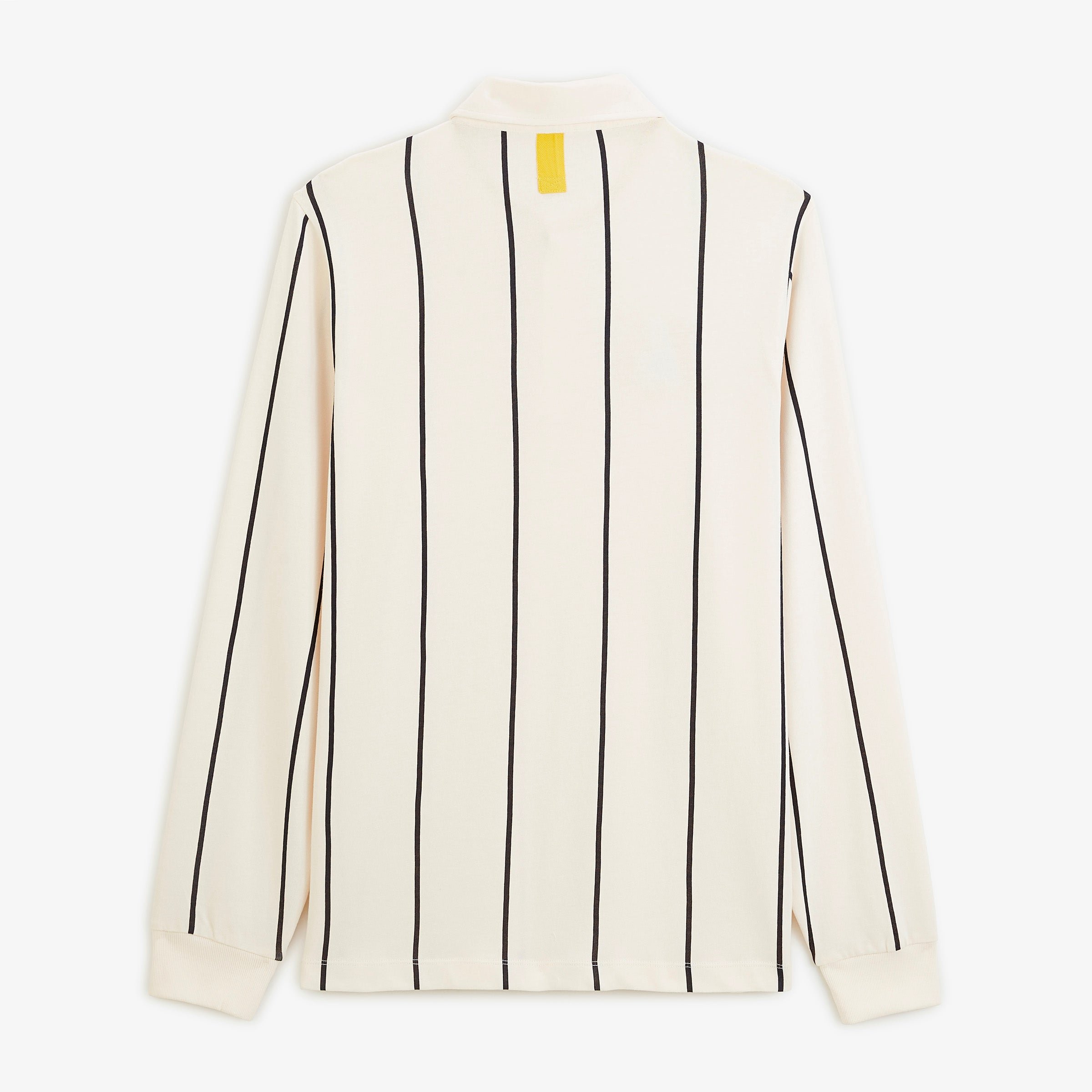 Rugby polo with long sleeves striped embroidery 15 off-white SERGE BLANCO White