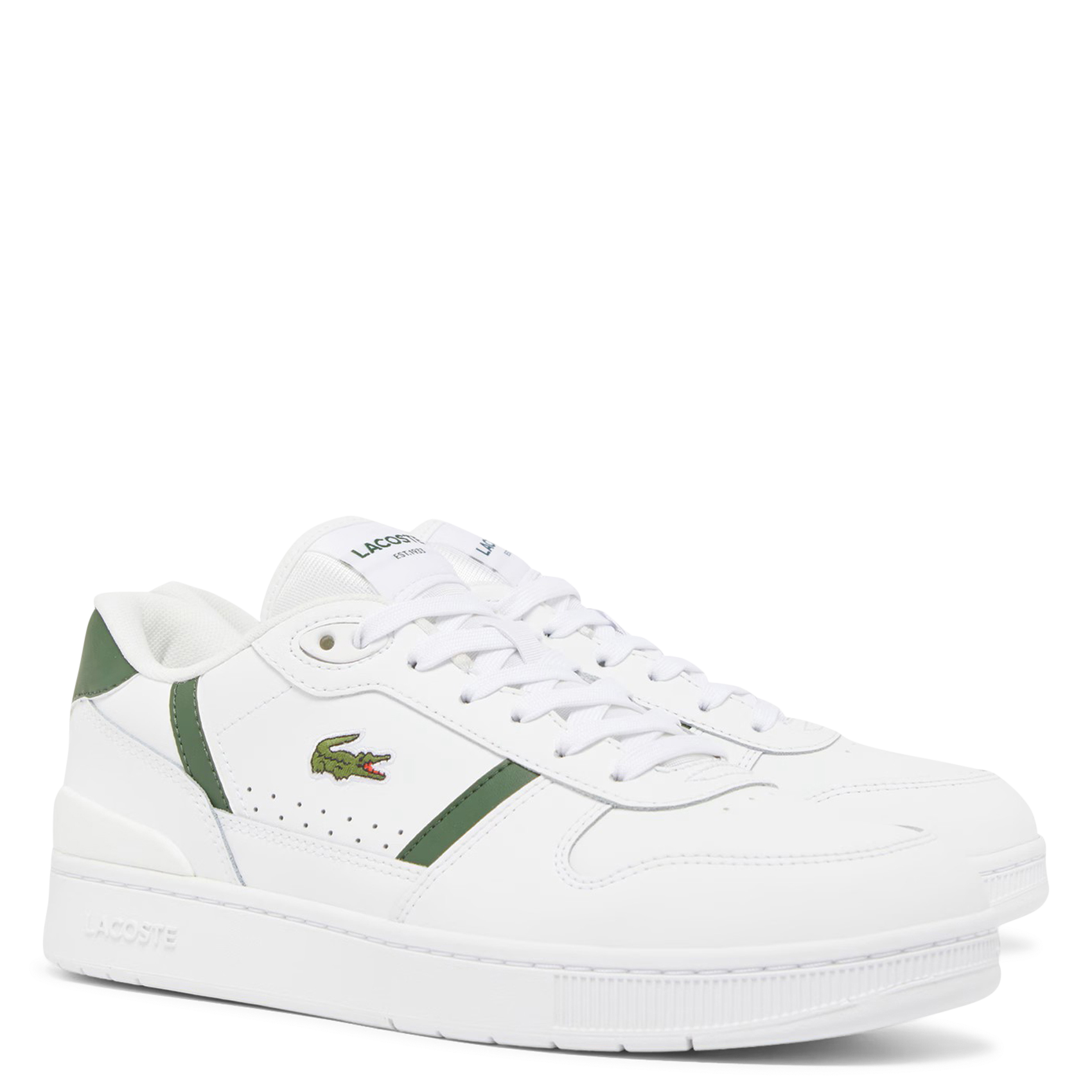 Lage, leren sneakers LACOSTE Wit