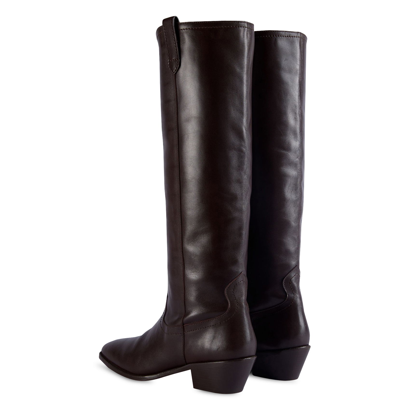 Bottes en cuir VANESSA BRUNO Marron