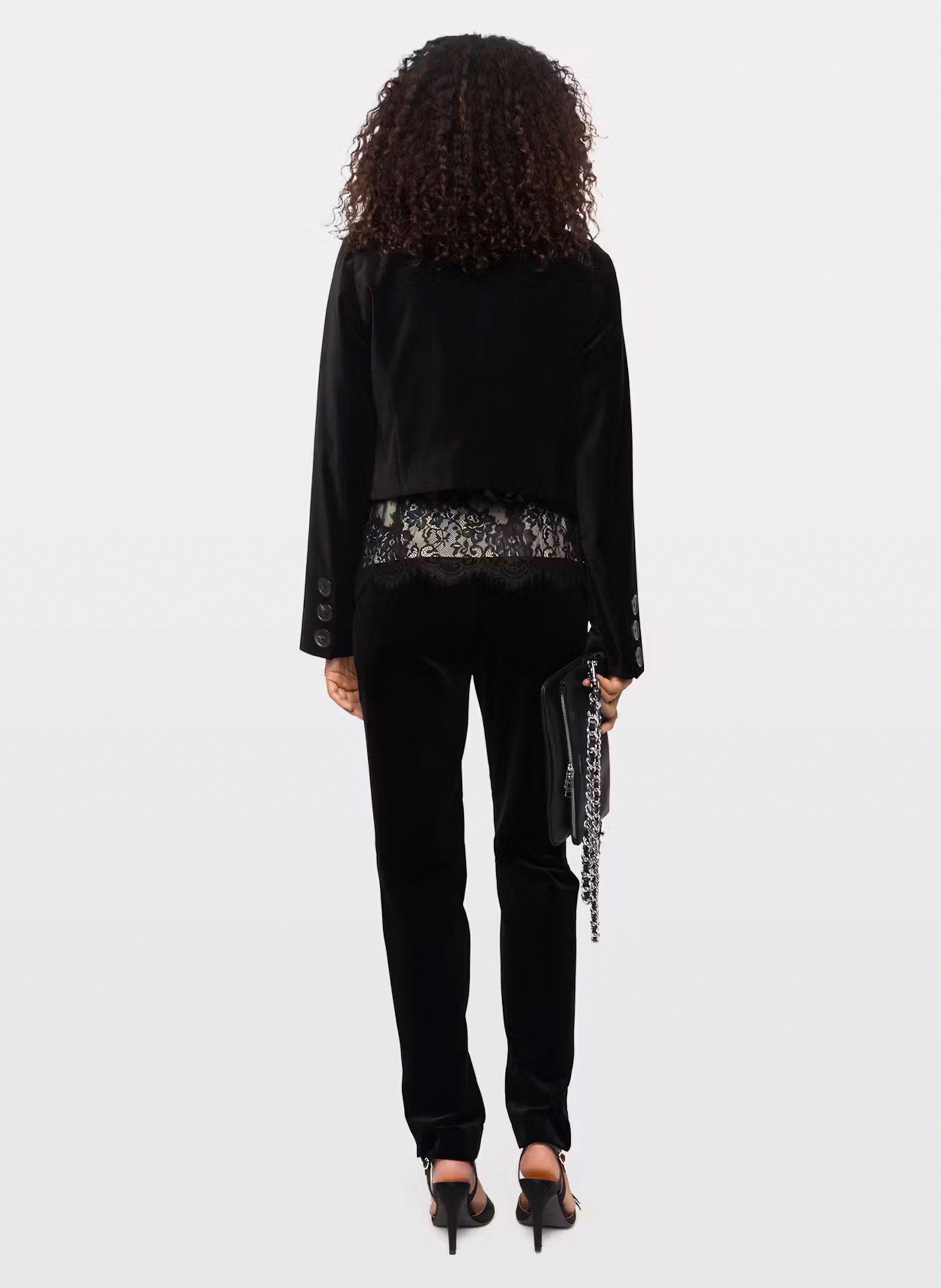 Baumwolljacke mit Stehkragen ZADIG&VOLTAIRE Schwarz