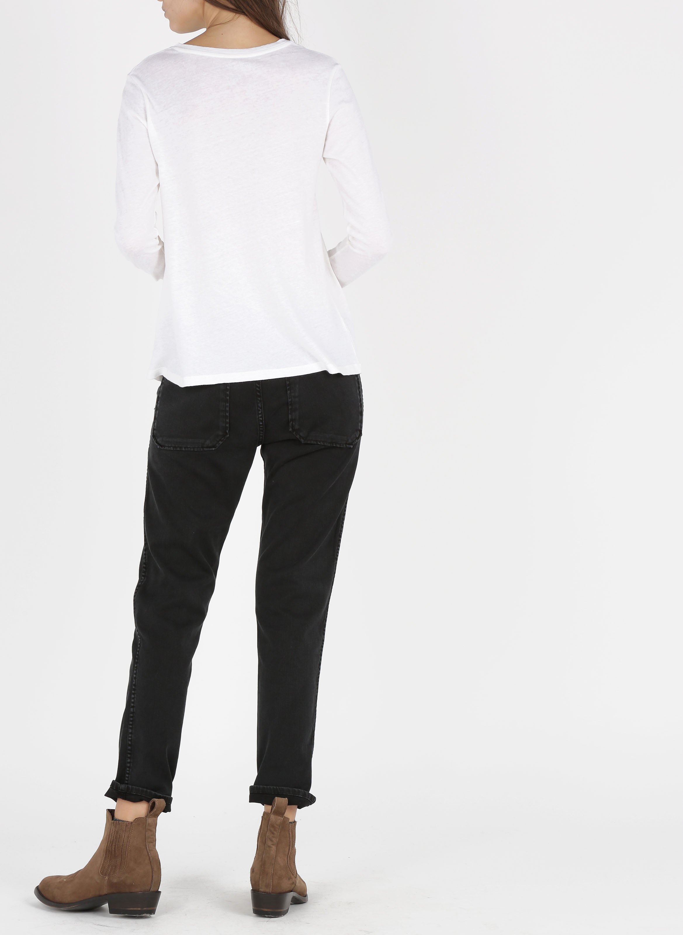 Vaquero slim de mezcla de algodón ACQUAVERDE Negro