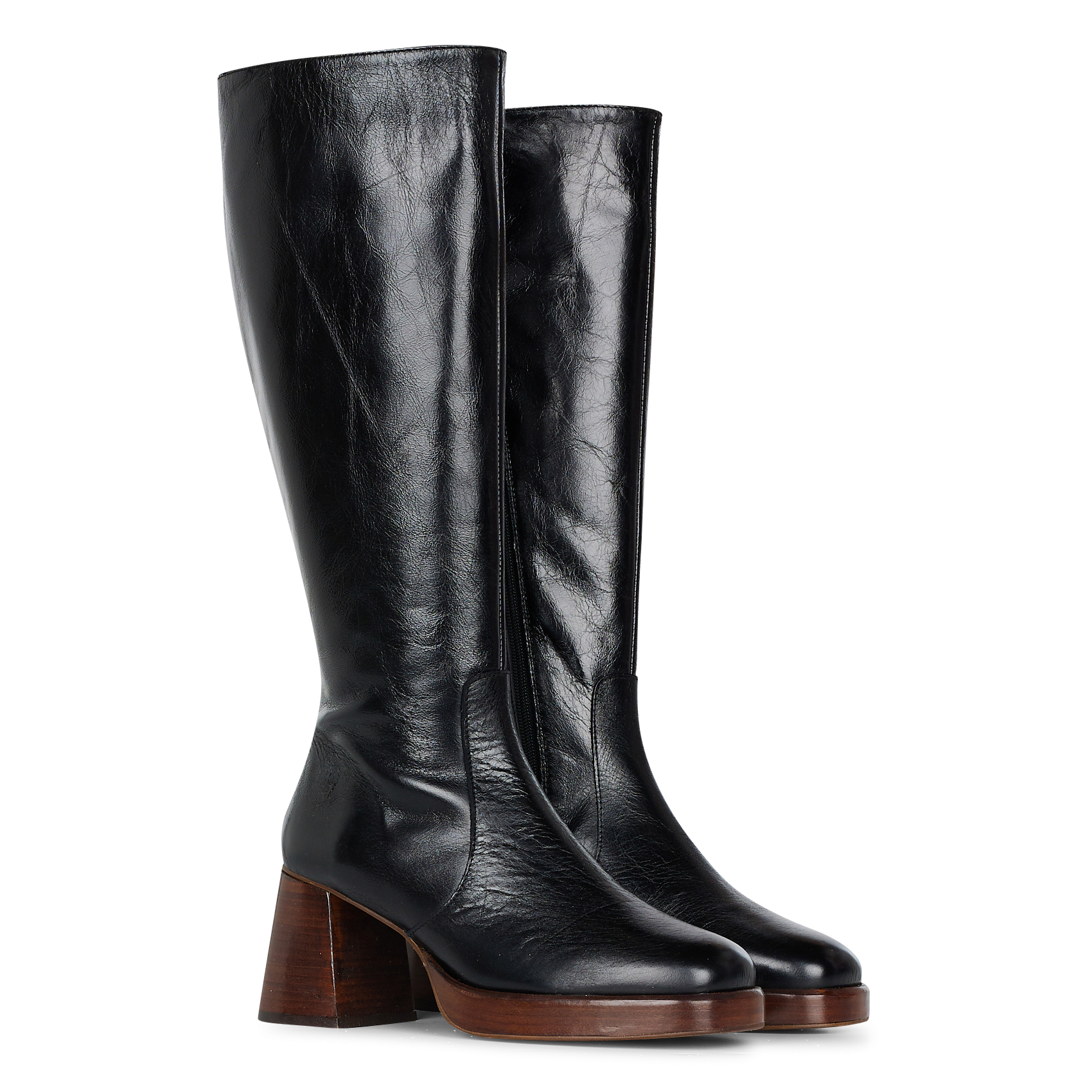 Leather boots Black