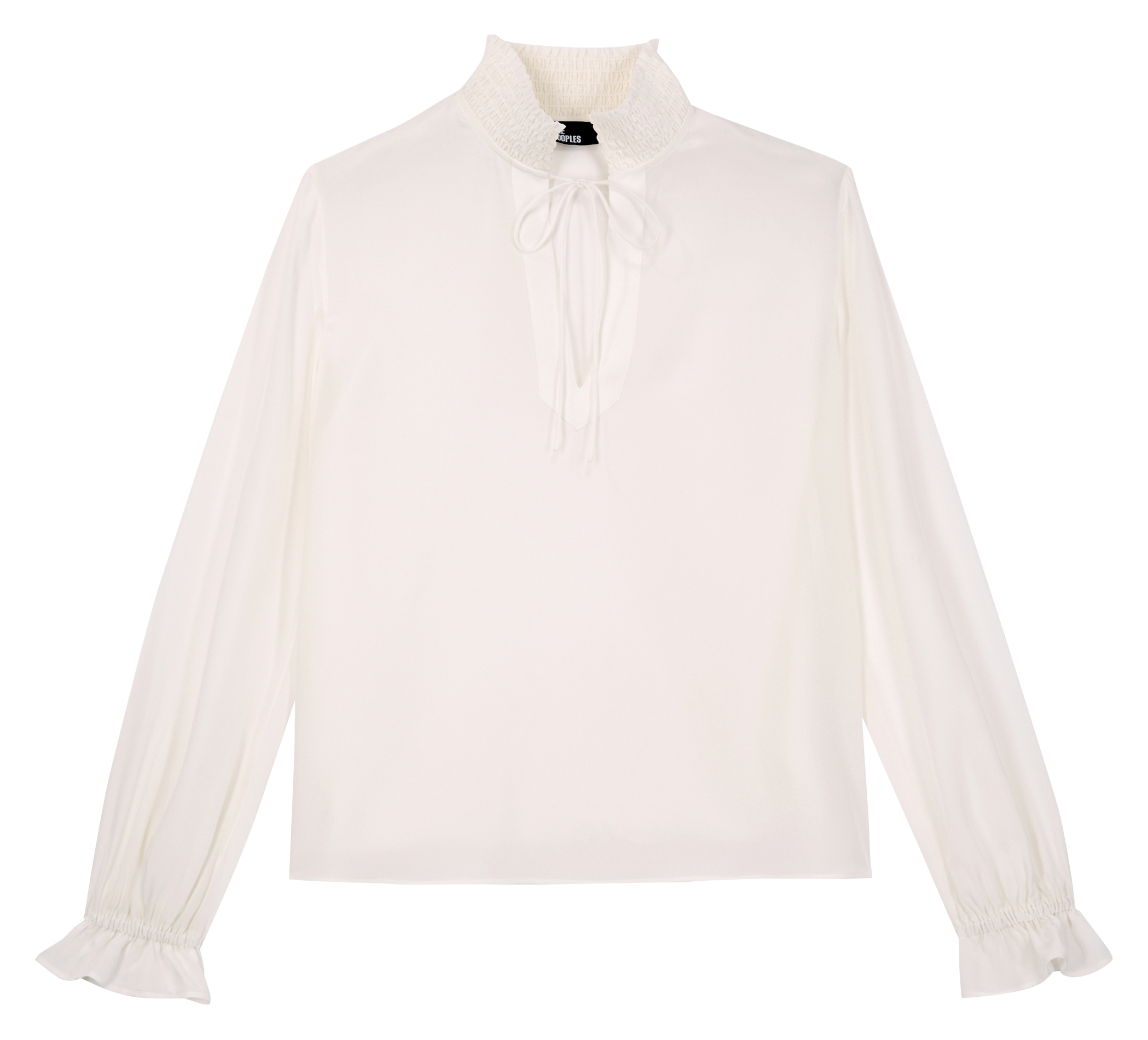 High-neck silk top THE KOOPLES White
