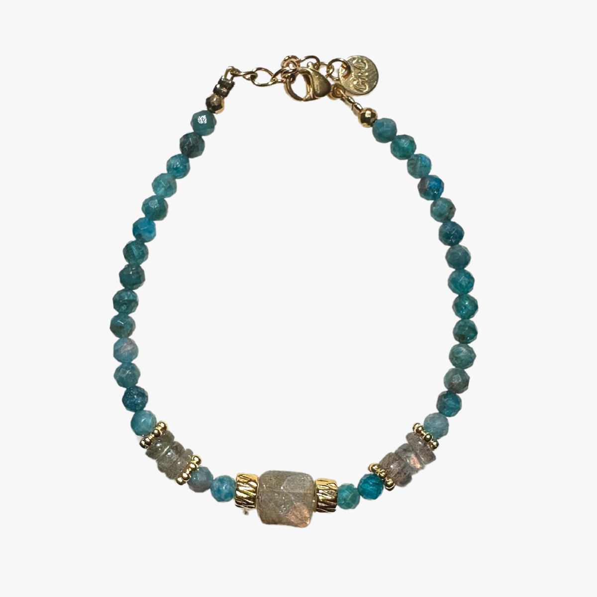 Apatite bracelet GINANDGER Blue