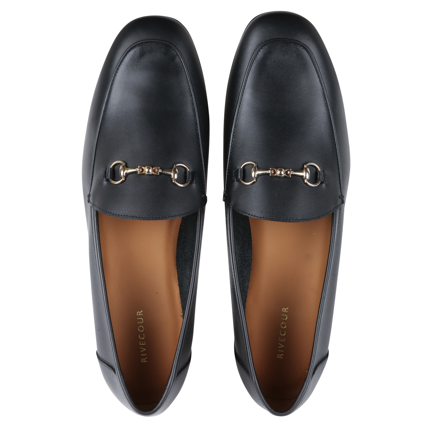 Mocassins en cuir RIVECOUR Noir