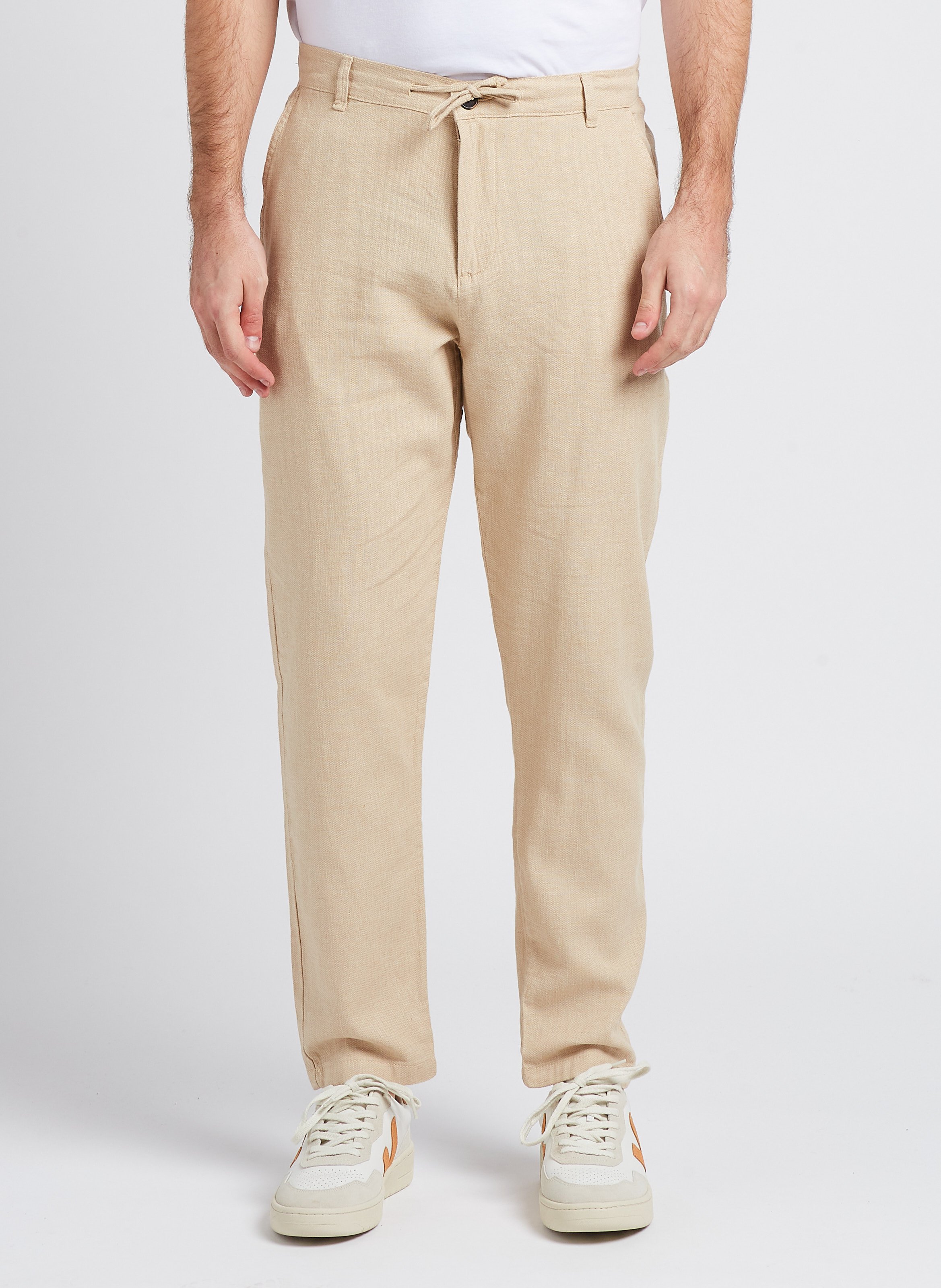Gerade geschnittene Hose aus Bio-Baumwoll-Mix SELECTED