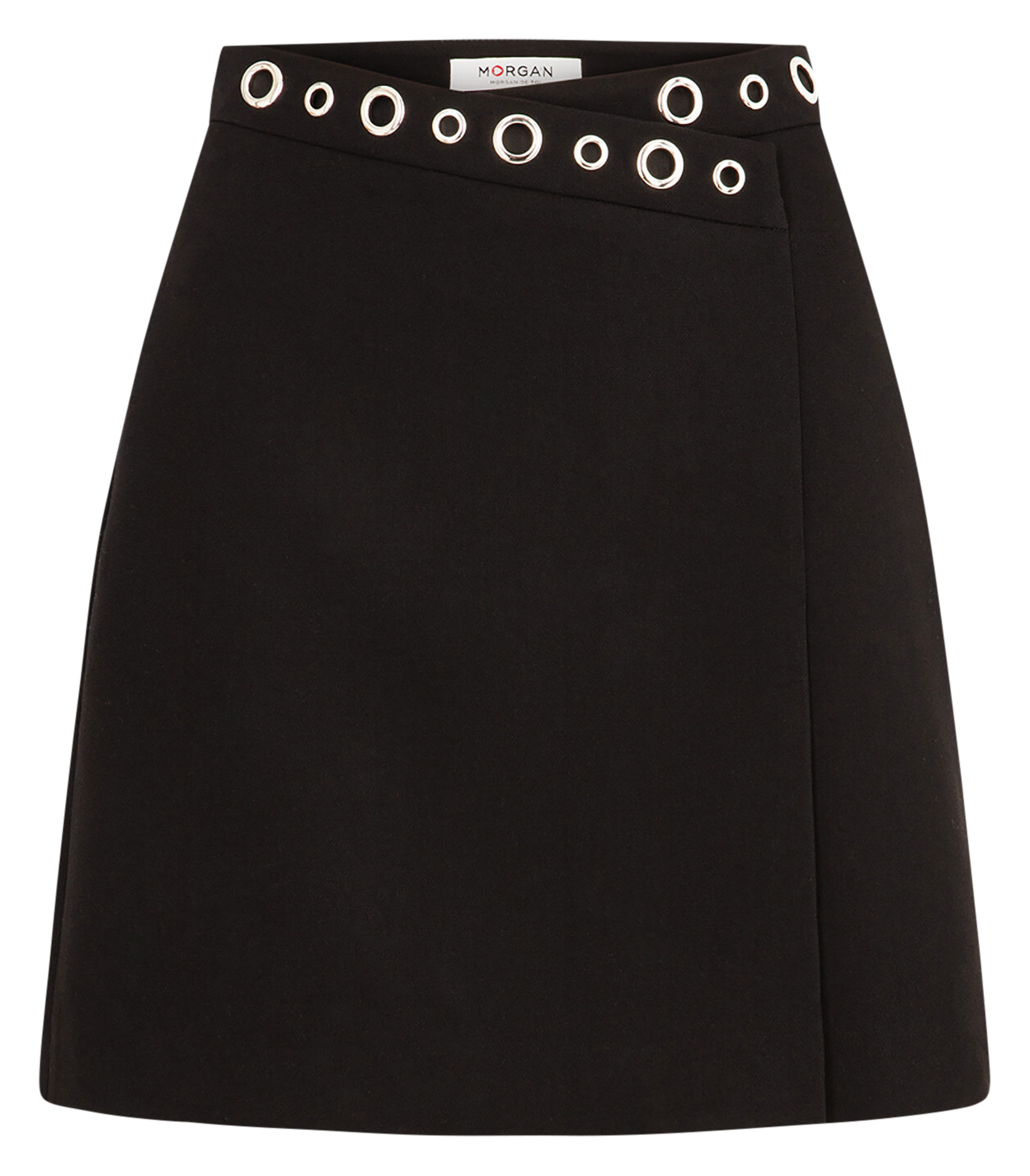 Jupe courte taille haute MORGAN Noir