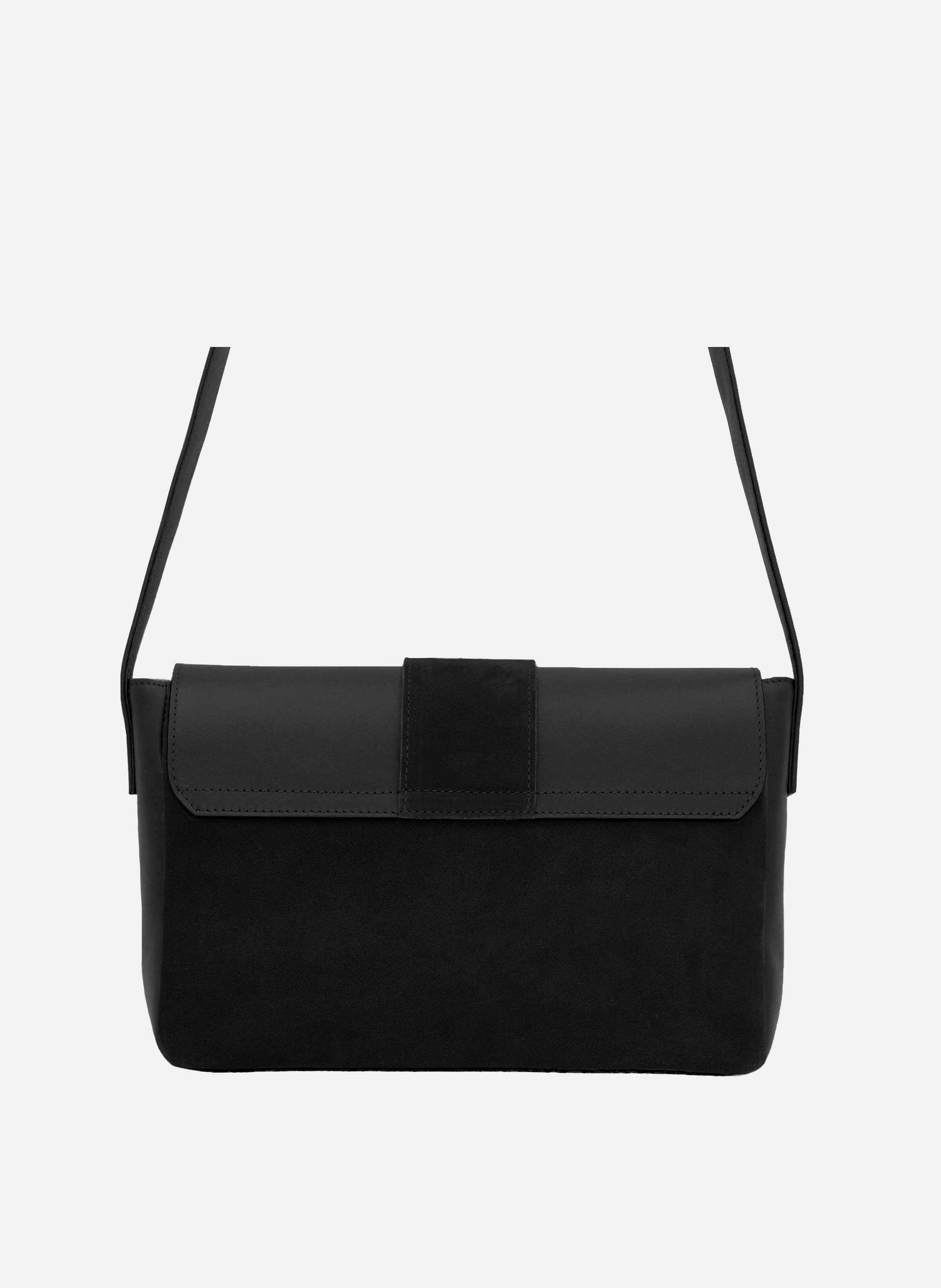 Sac bandoulière cuir JULES & JENN Noir