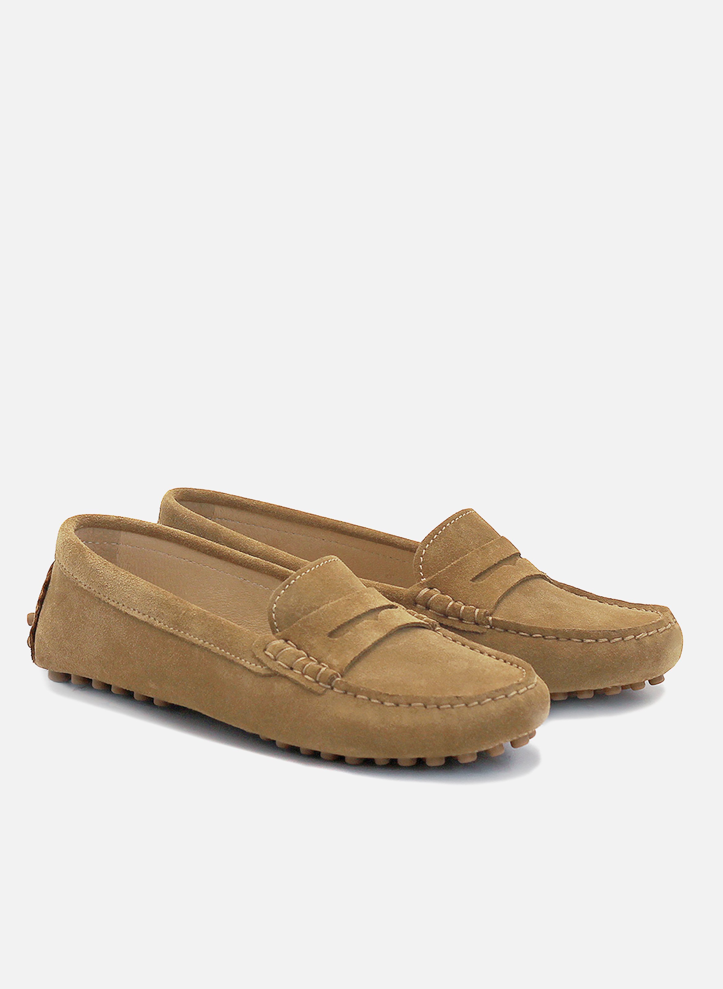 Suede loafers JULES & JENN Brown