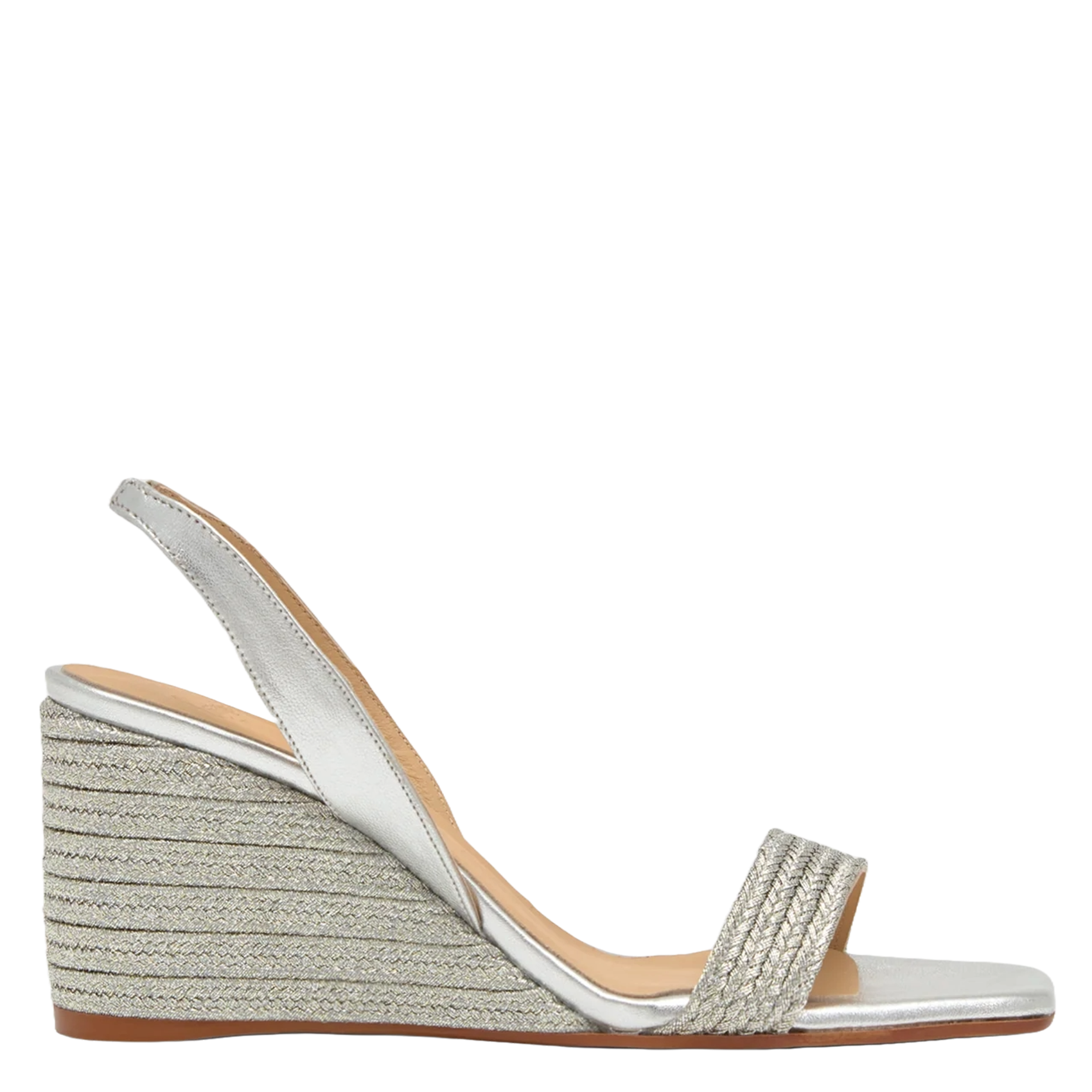 Sandales compensées CASTANER Argent