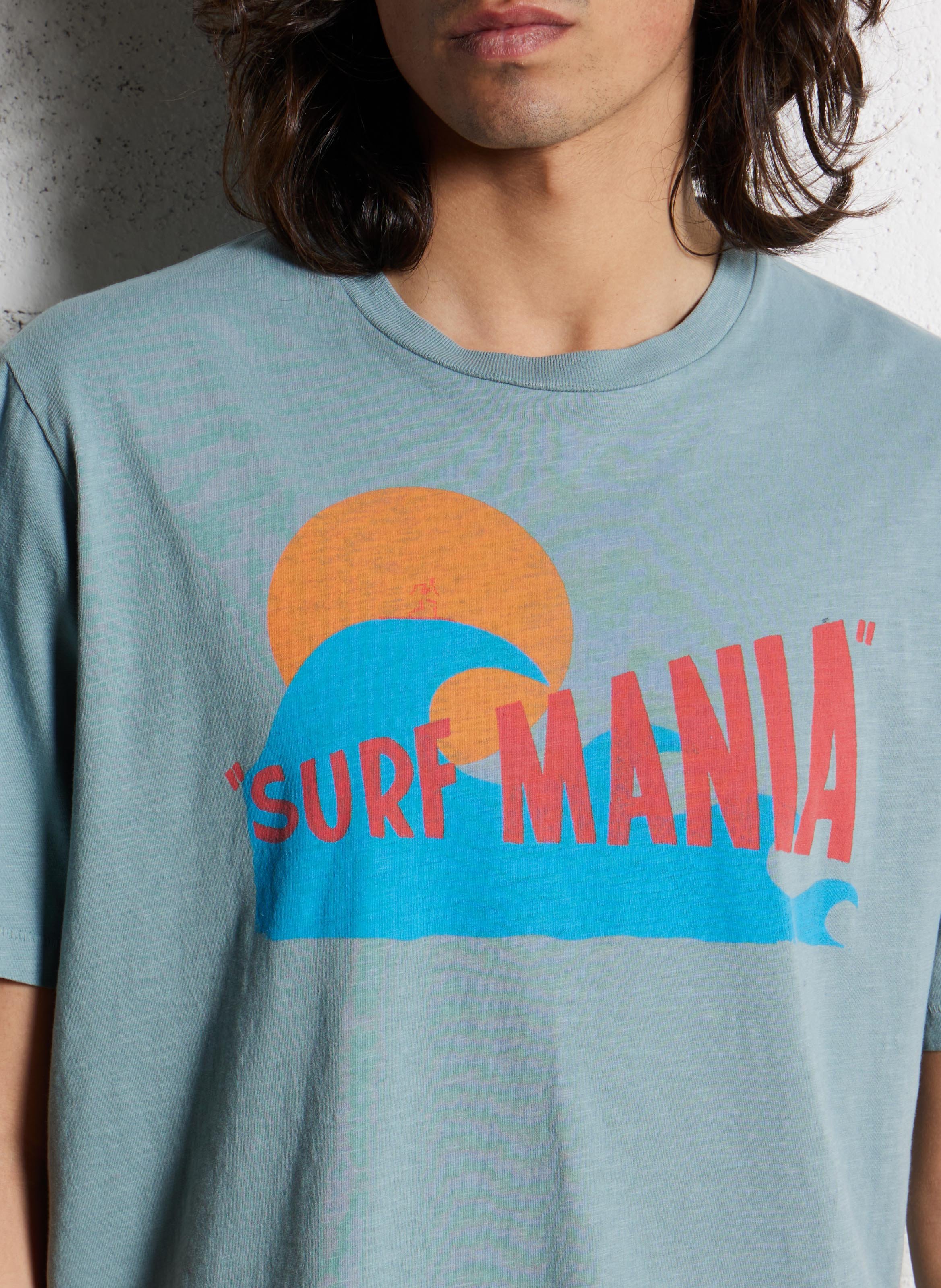 Straight-cut round-neck T-shirt HARTFORD Green