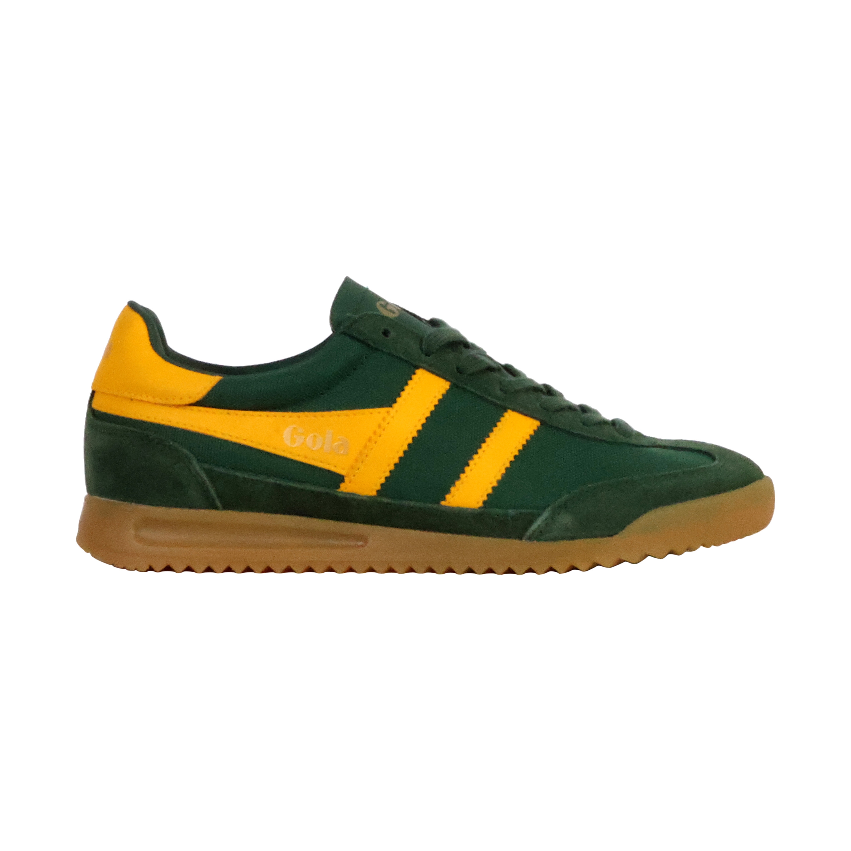 Leather sneakers tornado  Evergreen/sun