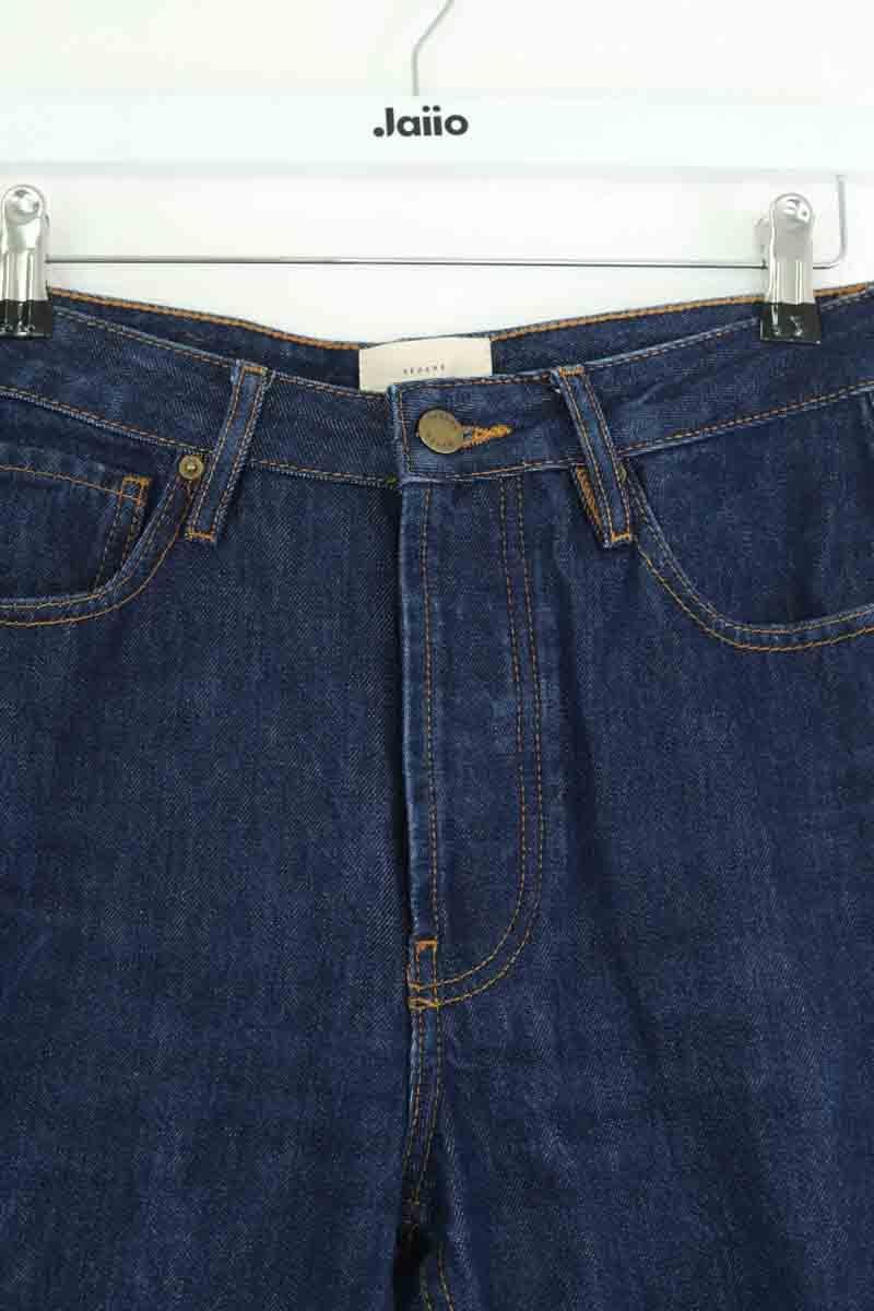 Cotton straight jeans SEZANE - Seconde main Blue