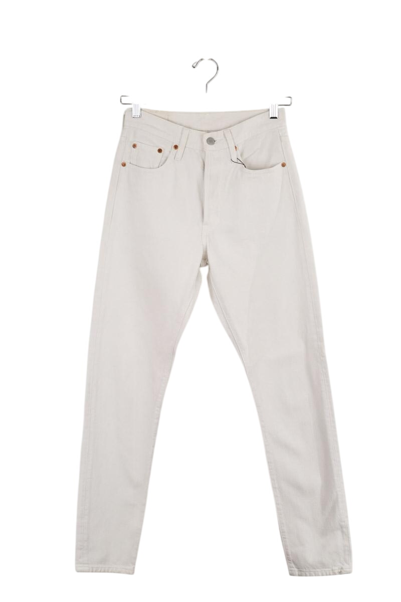 Cotton skinny jeans LEVI'S - Seconde main White