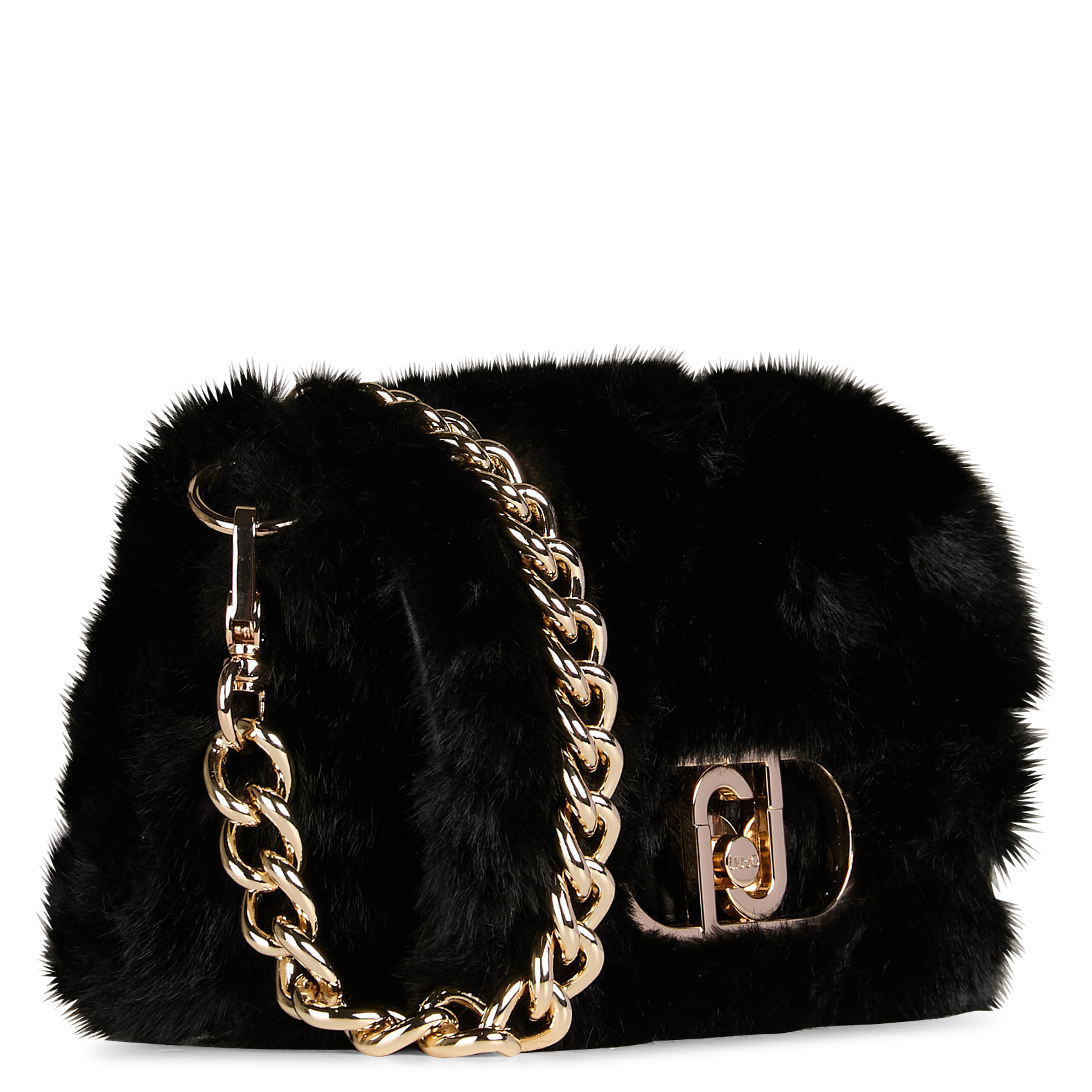 Sac bandoulière en fourrure synthétique LIU JO Noir