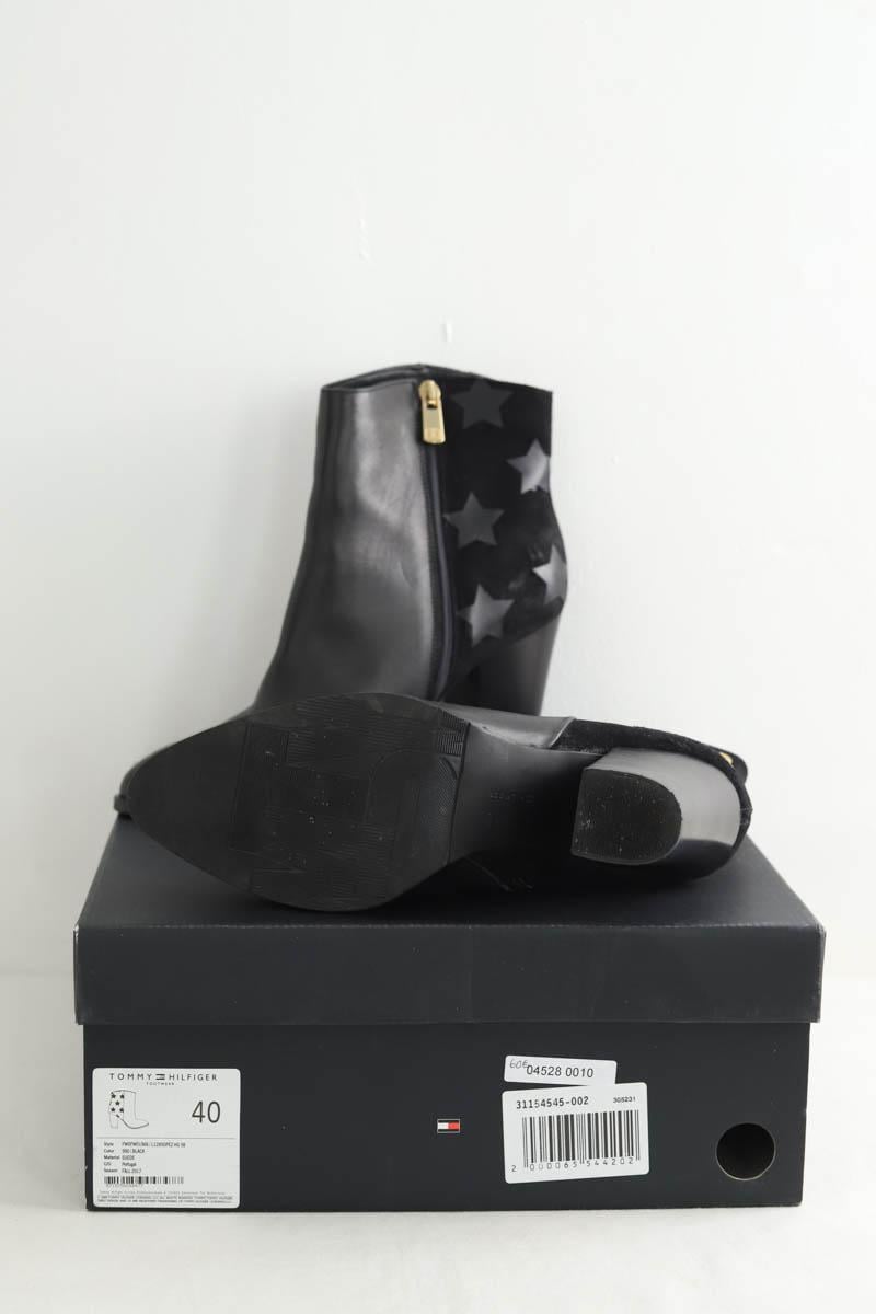 Albert leather boots TOMMY HILFIGER - SECONDE MAIN Black