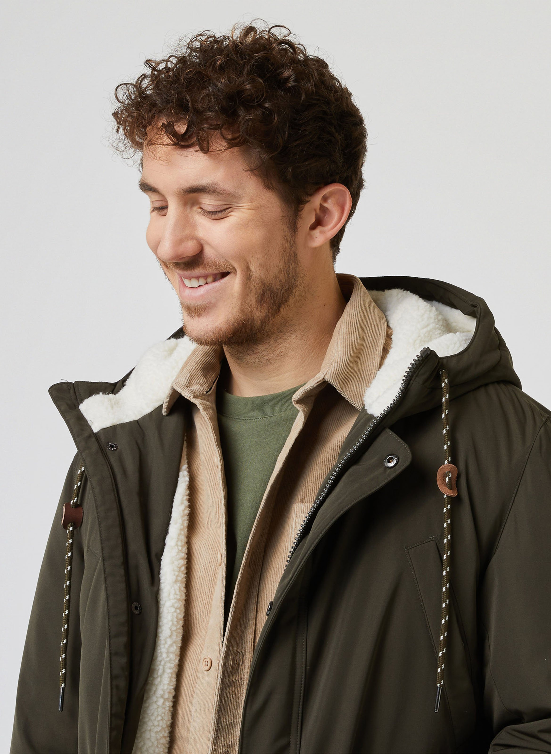 Parka à capuche regular-fit FAGUO Kaki